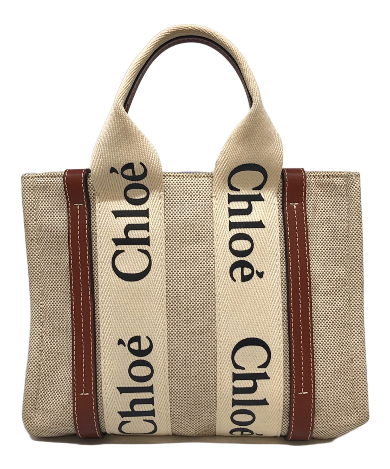 中古・古着通販】Chloe (クロエ) WOODYキャンバススモールトートバッグ