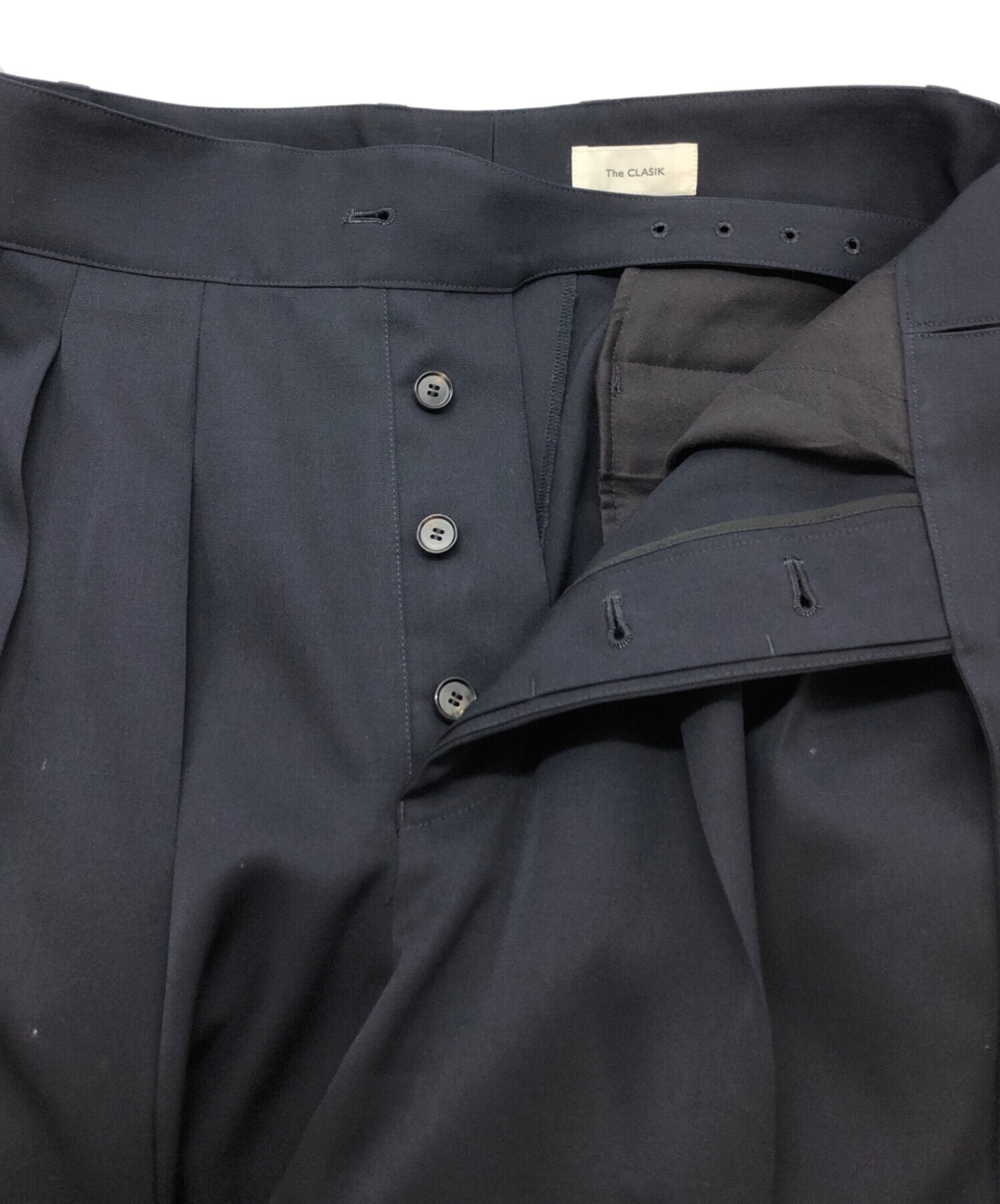 THE CLASIK 46(M)グルカパンツ　ウールスラックス　ネイビー THE CLASIK 46(M)グルカパンツ ウールスラックス ネイビー THE RERACS