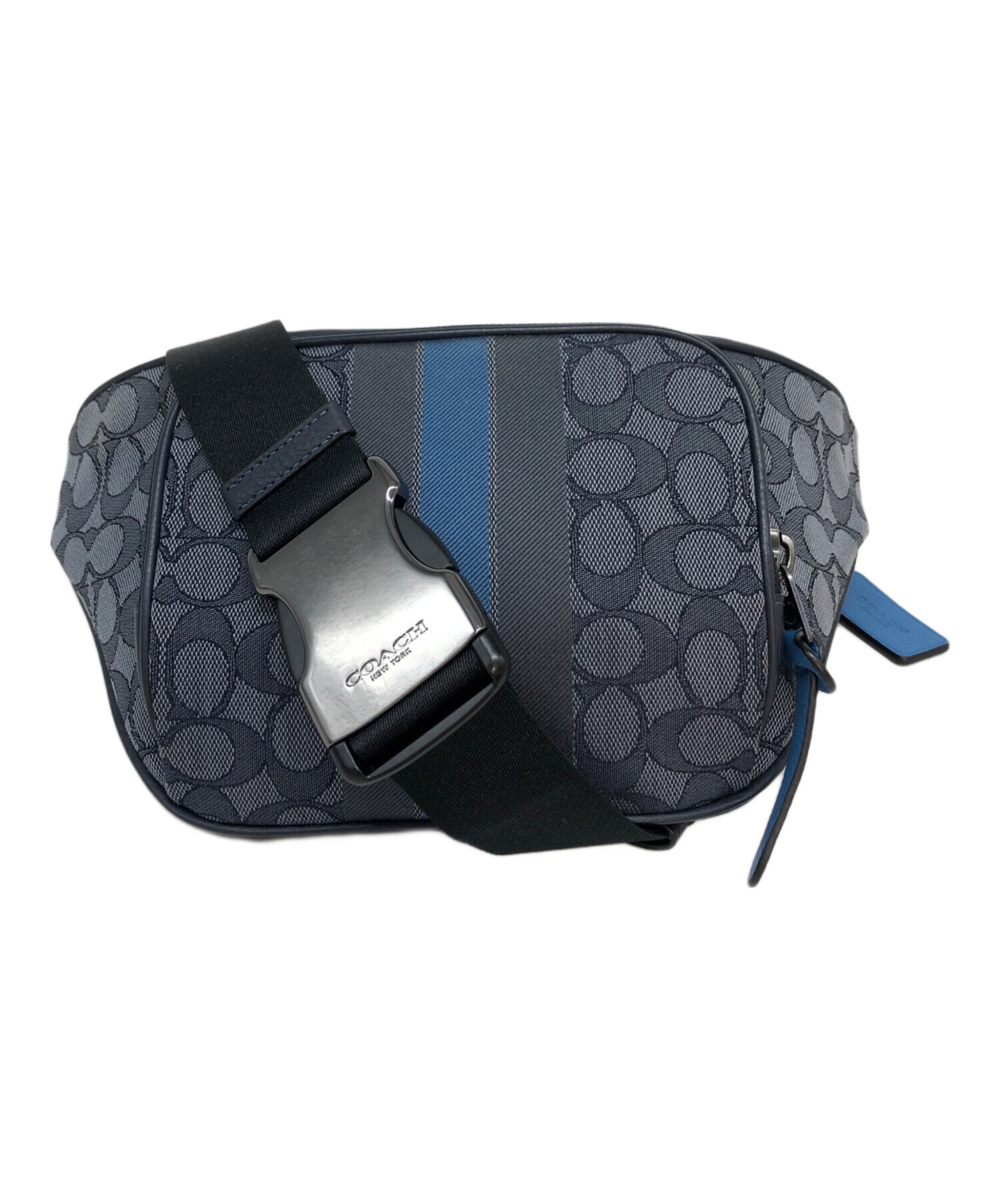 中古・古着通販】COACH (コーチ) トンプソン ベルトバッグ ブルー