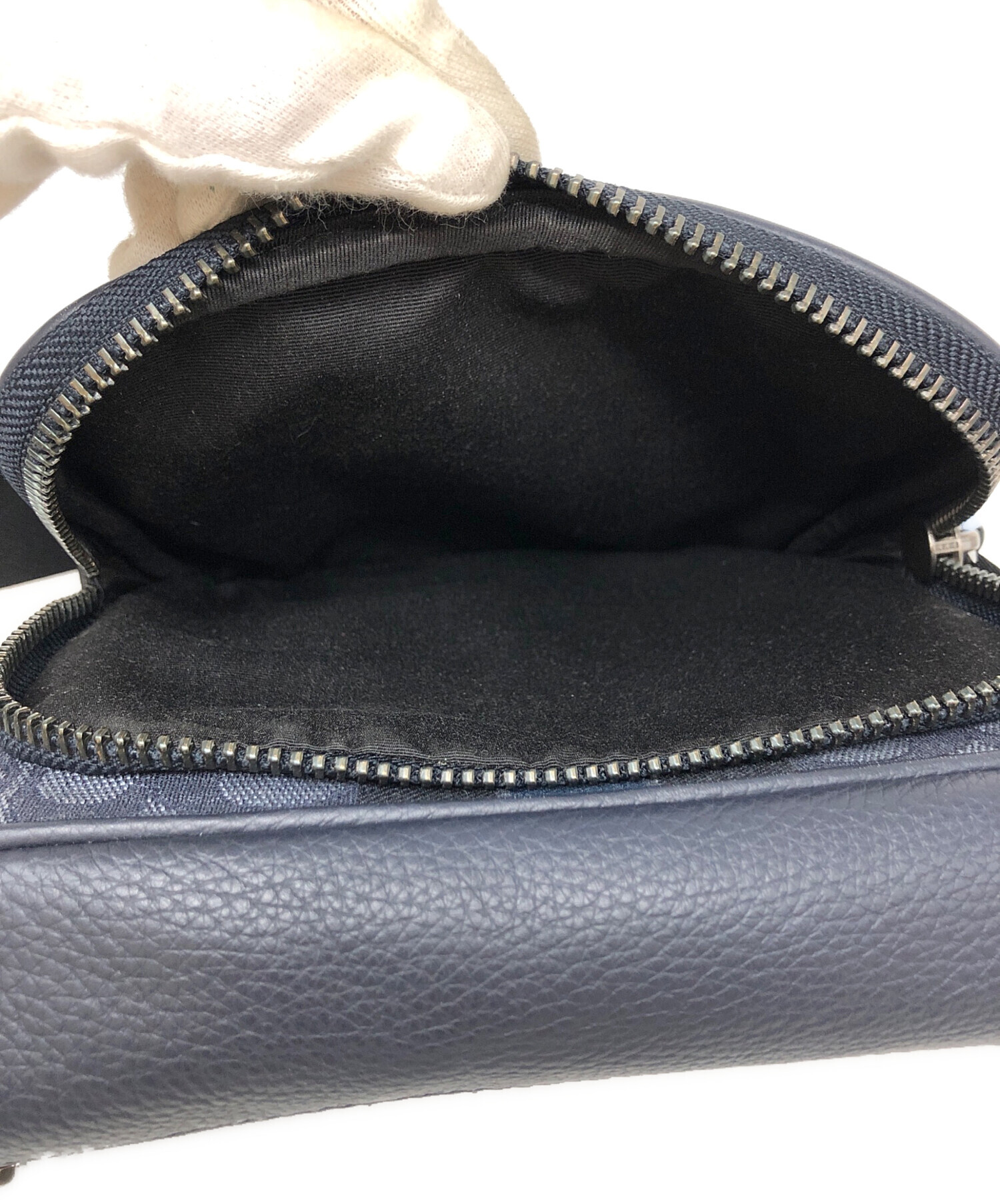 中古・古着通販】COACH (コーチ) トンプソン ベルトバッグ ブルー