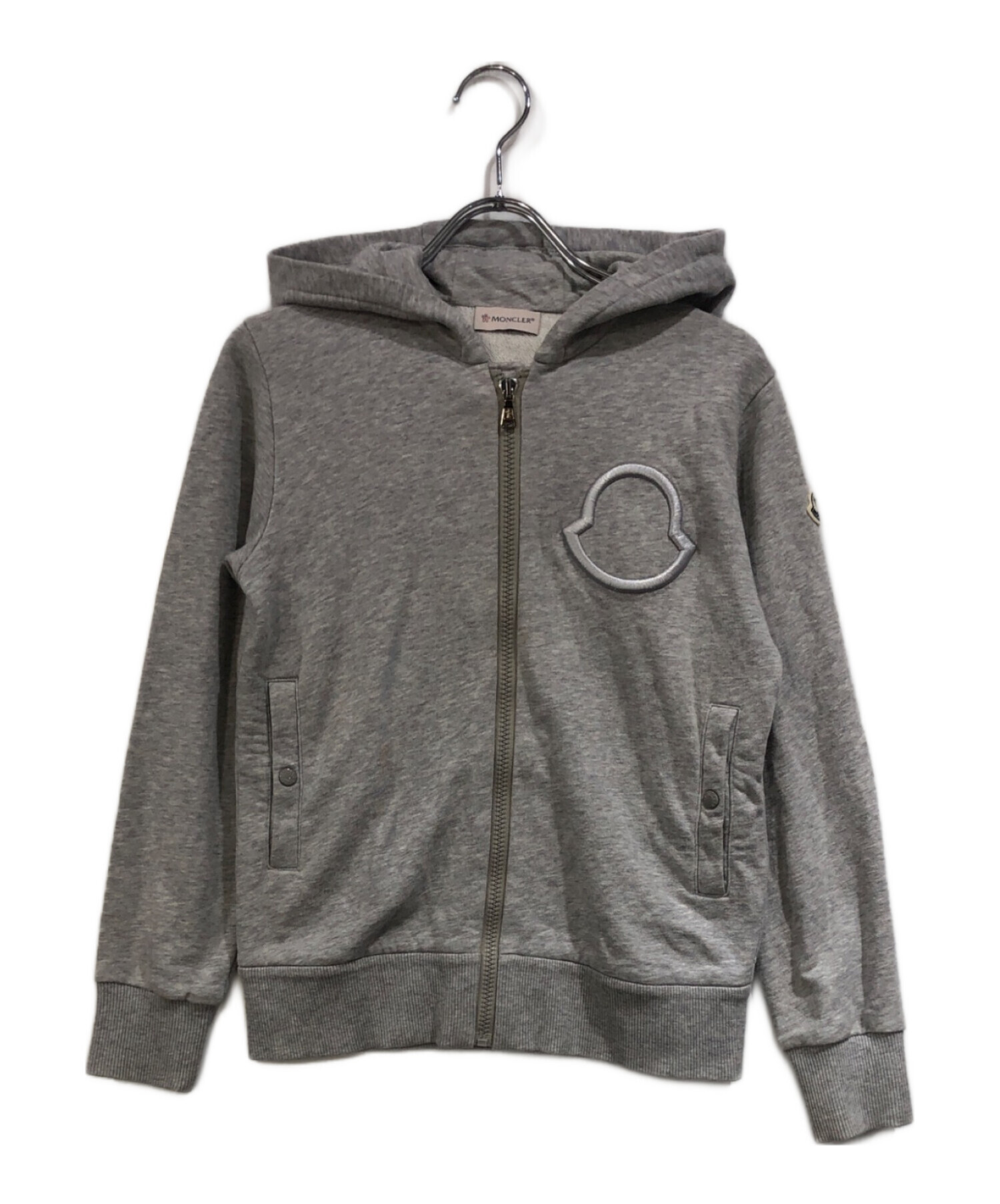 中古・古着通販】MONCLER (モンクレール) ジップパーカー グレー