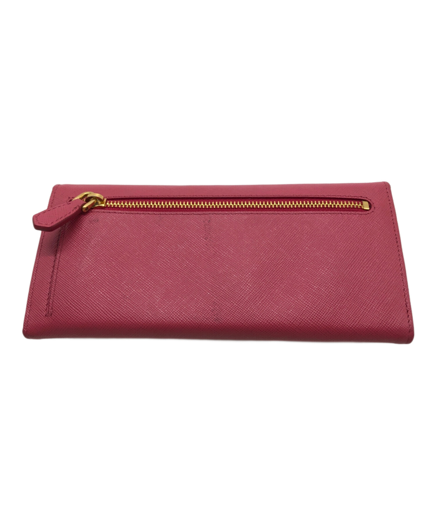 中古・古着通販】PRADA (プラダ) サフィアーノリボン長財布 ピンク 