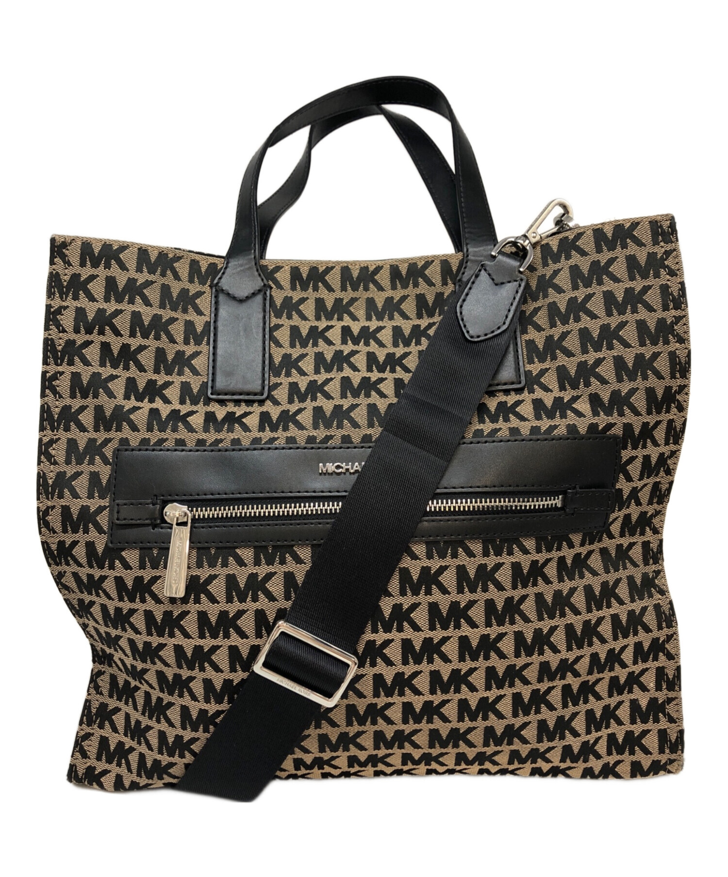 【新品・保管品】MICHAEL KORS 2way ハンドバッグ シグネチャー 中古・古着通販】MICHAEL KORS (マイケルコース) MKシグネチャー