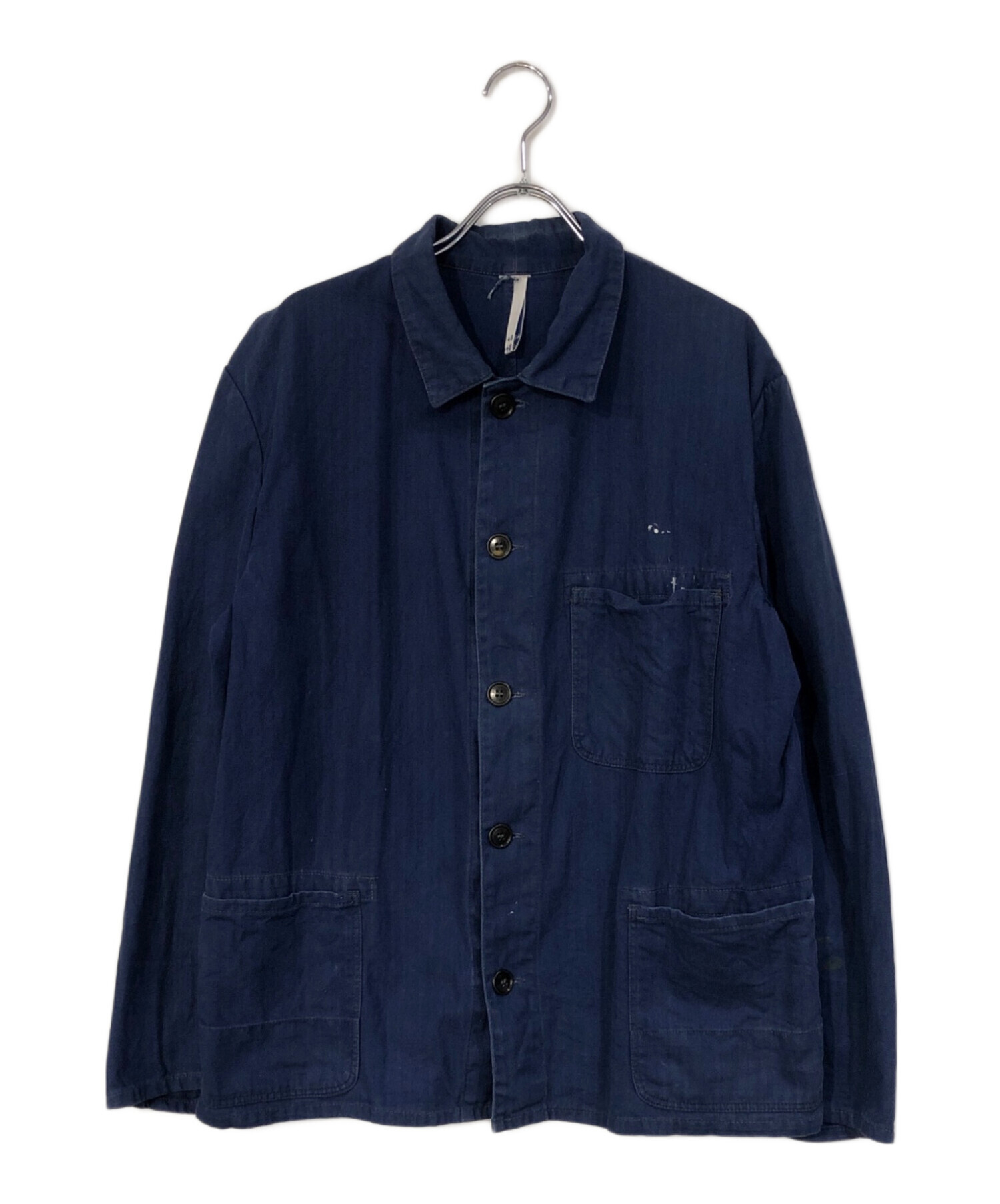 中古・古着通販】USED (ユーズド) フレンチワークジャケット ブルー