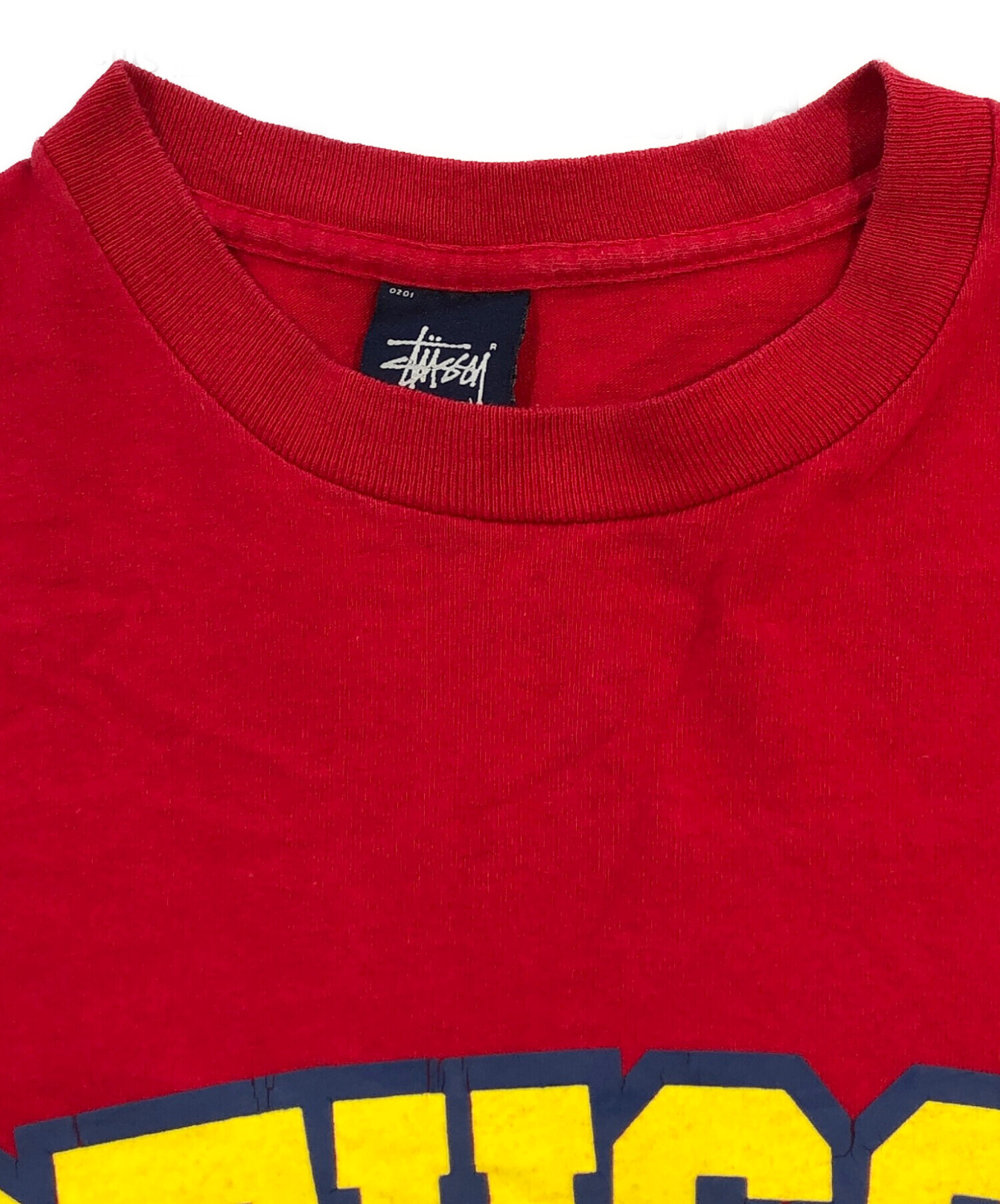 中古・古着通販】stussy (ステューシー) プリントTシャツ レッド