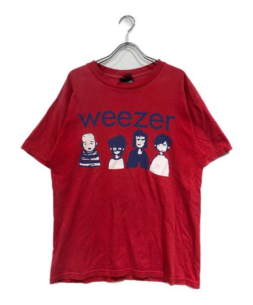 中古・古着通販】WEEZER (ウィーザー) 半袖Tシャツ レッド サイズ:SIZE