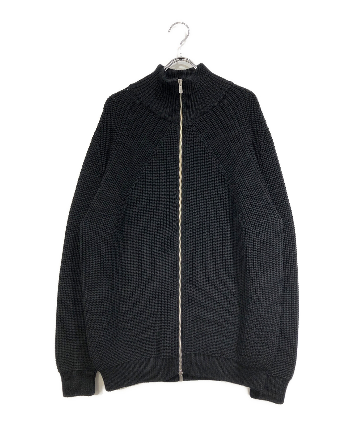 中古・古着通販】BATONER (バトナ―) SIGNATURE DRIVERS KNIT ブラック