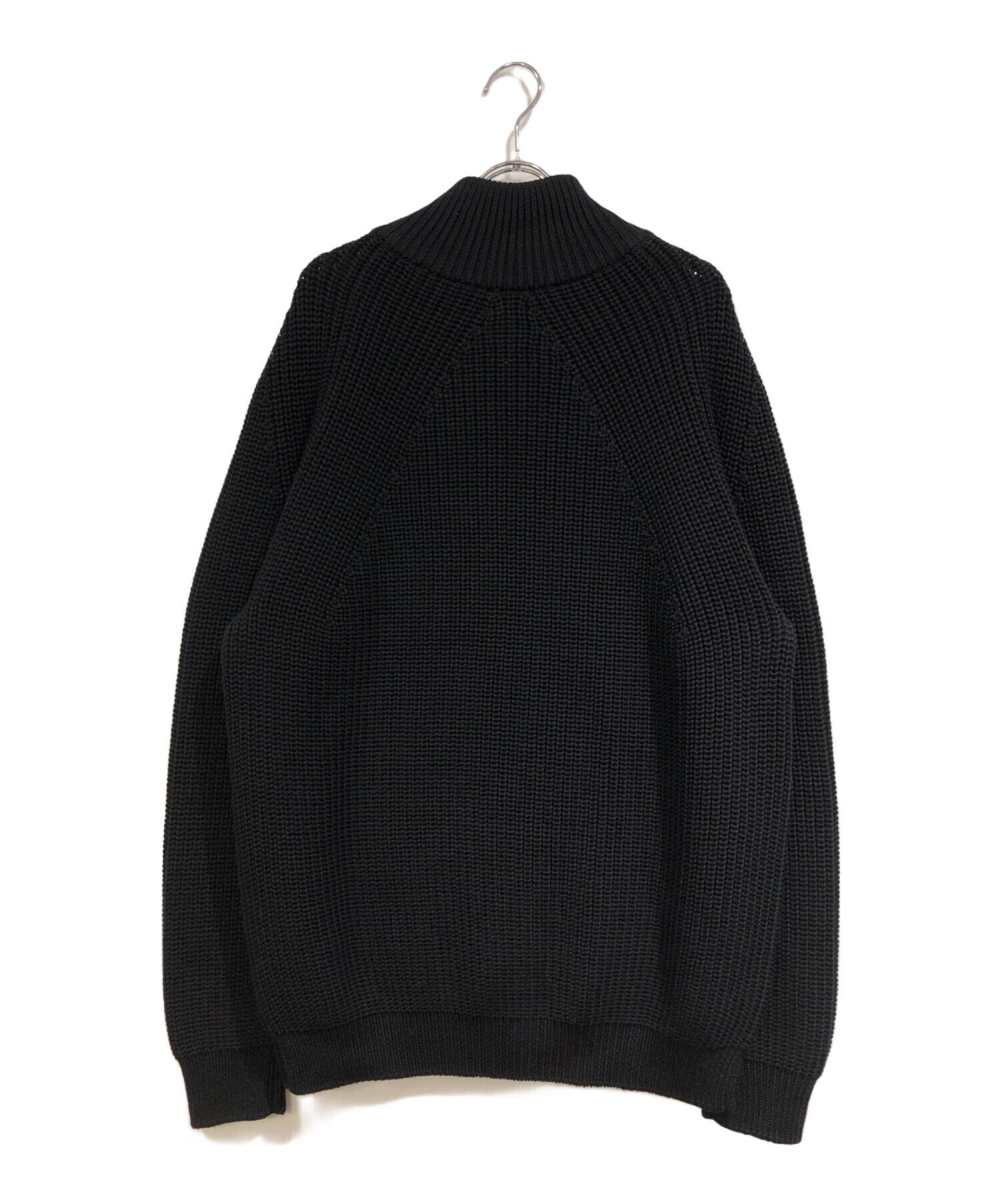 中古・古着通販】BATONER (バトナ―) SIGNATURE DRIVERS KNIT ブラック
