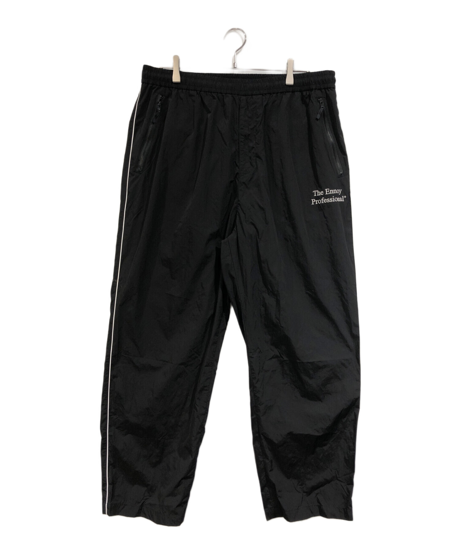 中古・古着通販】ENNOY (エンノイ) Piping Nylon Track Pant ブラック