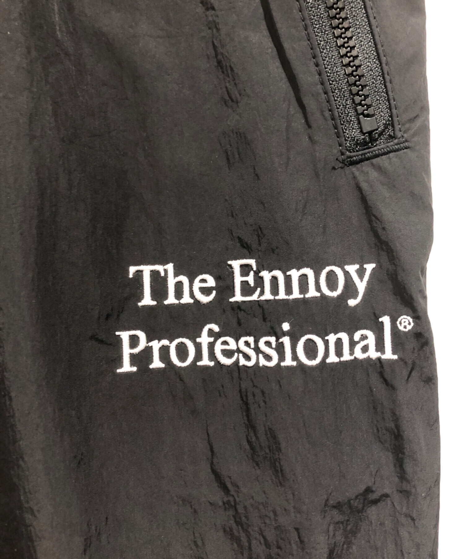 中古・古着通販】ENNOY (エンノイ) Piping Nylon Track Pant ブラック