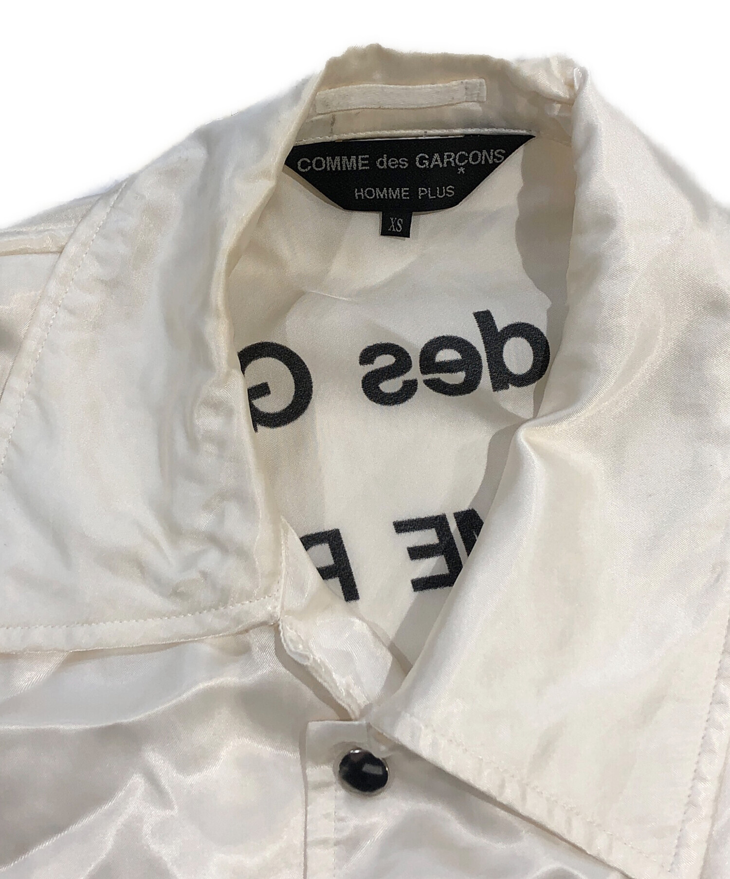 コムデギャルソンオムプリュス キュプラ素材シャツ 2002年春夏 中古・古着通販】COMME des GARCONS HOMME PLUS (コムデギャルソンオム