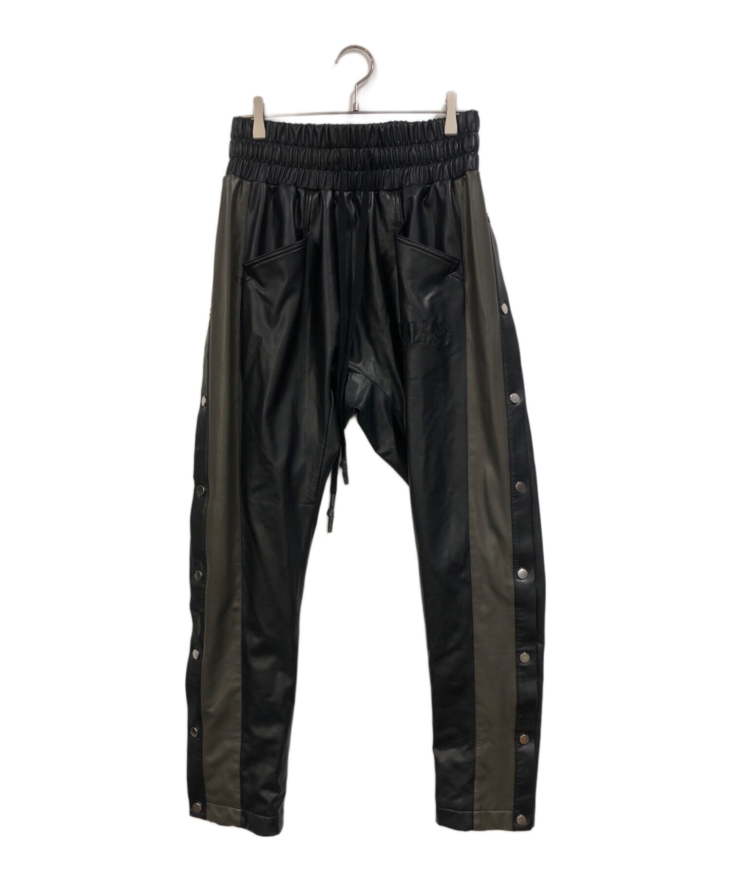 中古・古着通販】CVTVLIST (カタリスト) LEATHER SIDESNAP PANTS