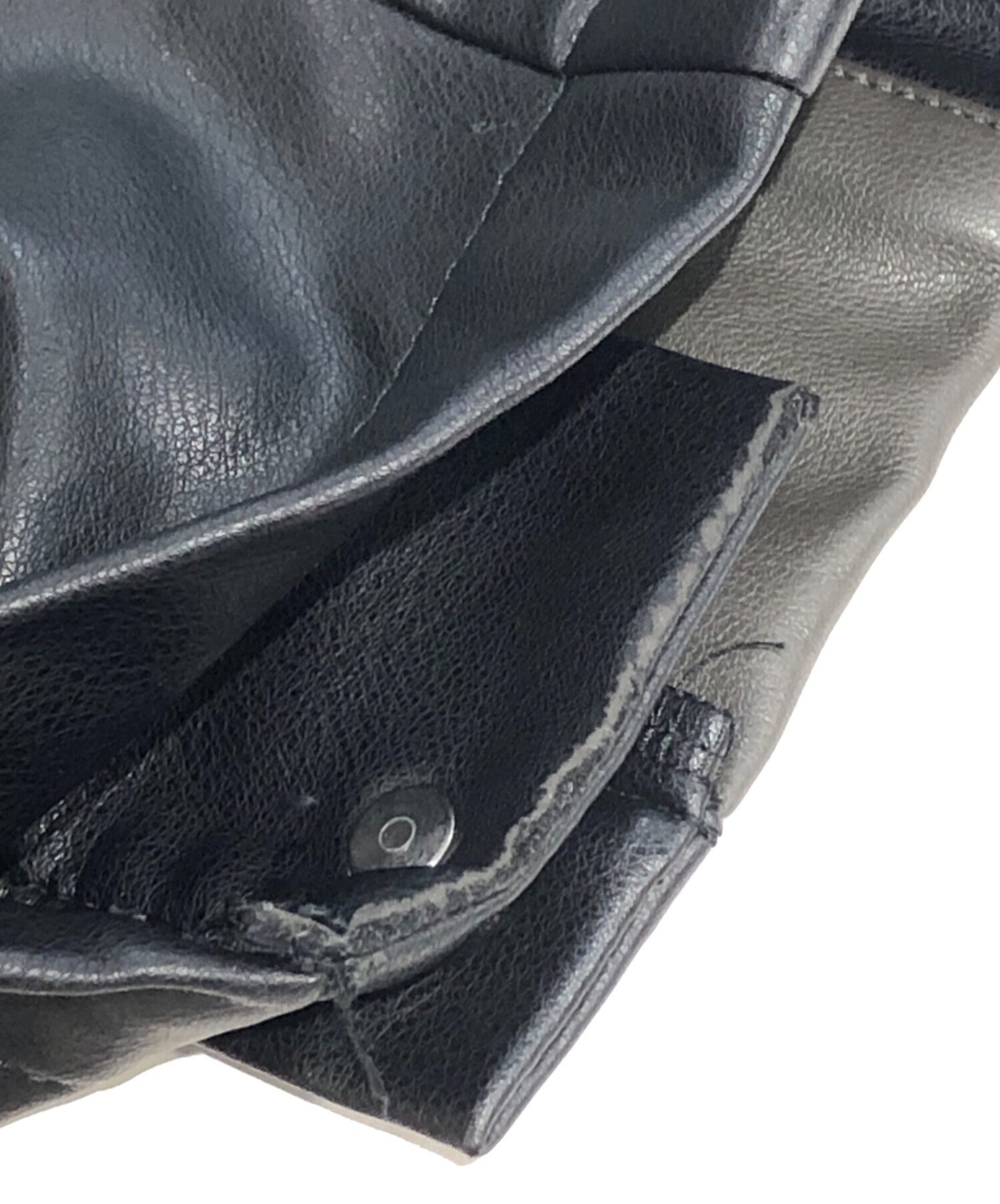 中古・古着通販】CVTVLIST (カタリスト) LEATHER SIDESNAP PANTS