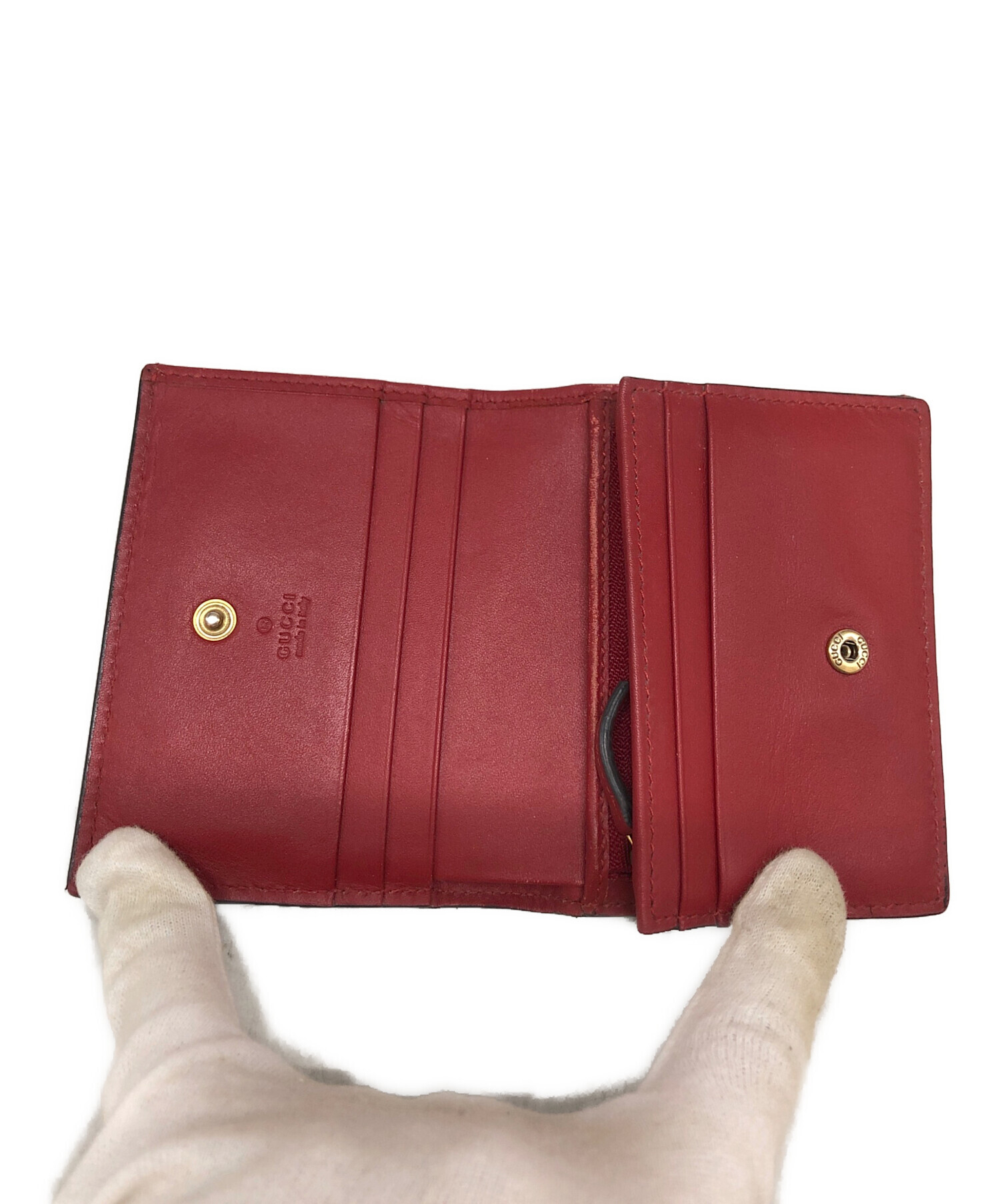 中古・古着通販】GUCCI (グッチ) GGスプリームチェリーウォレット