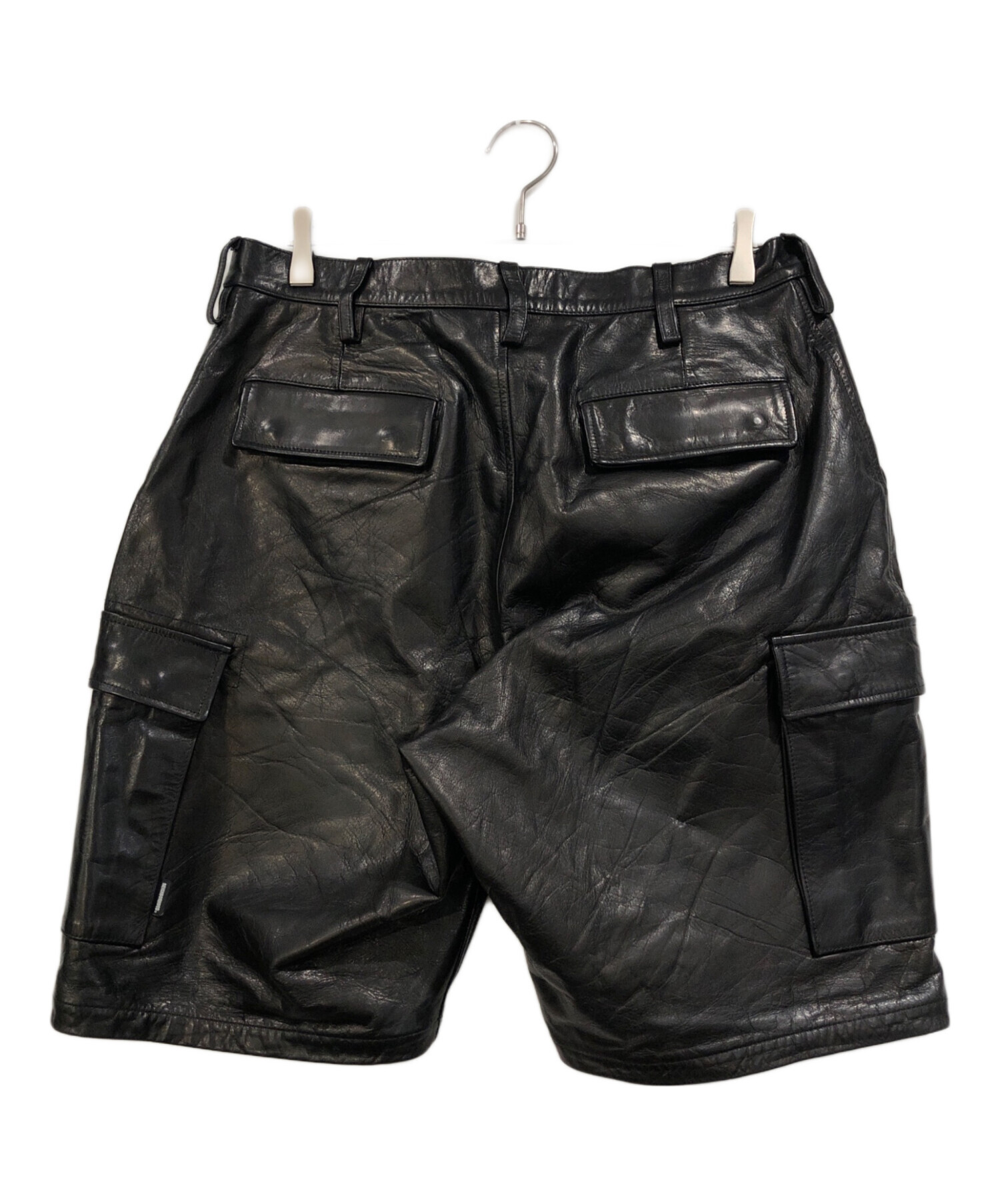 中古・古着通販】NEIGHBORHOOD (ネイバーフッド) LEATHER CARGO SHORT