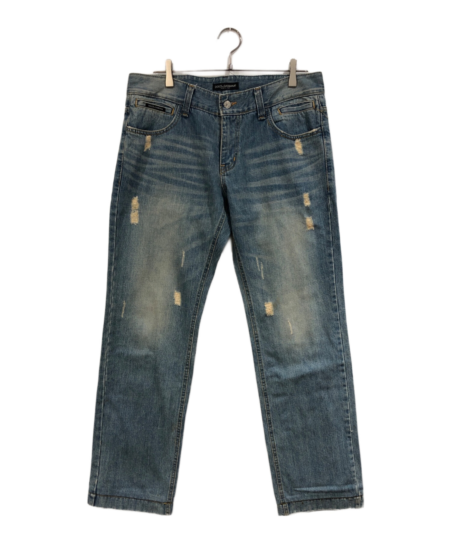 Dolce & Gabbana デニムパンツ ダメージ加工 中古・古着通販】DOLCE & GABBANA (ドルチェ＆ガッバーナ) リペア加工