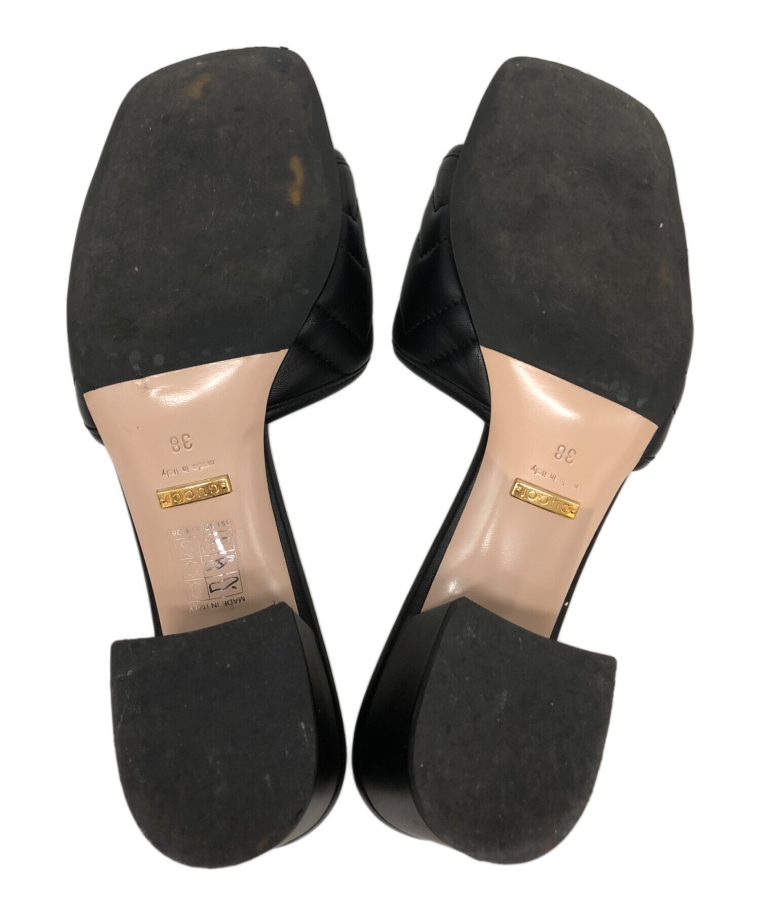 中古・古着通販】GUCCI (グッチ) ダブルGウィメンズスライドサンダル