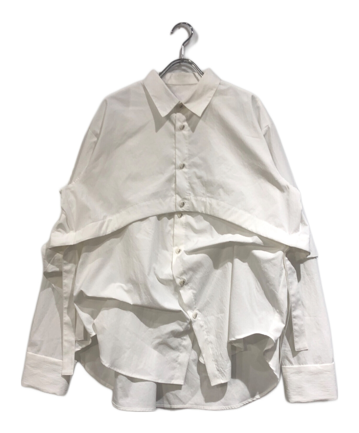 中古・古着通販】OMMO (オーエムエムオー) 2WAY TUCK LAYERED SHIRT