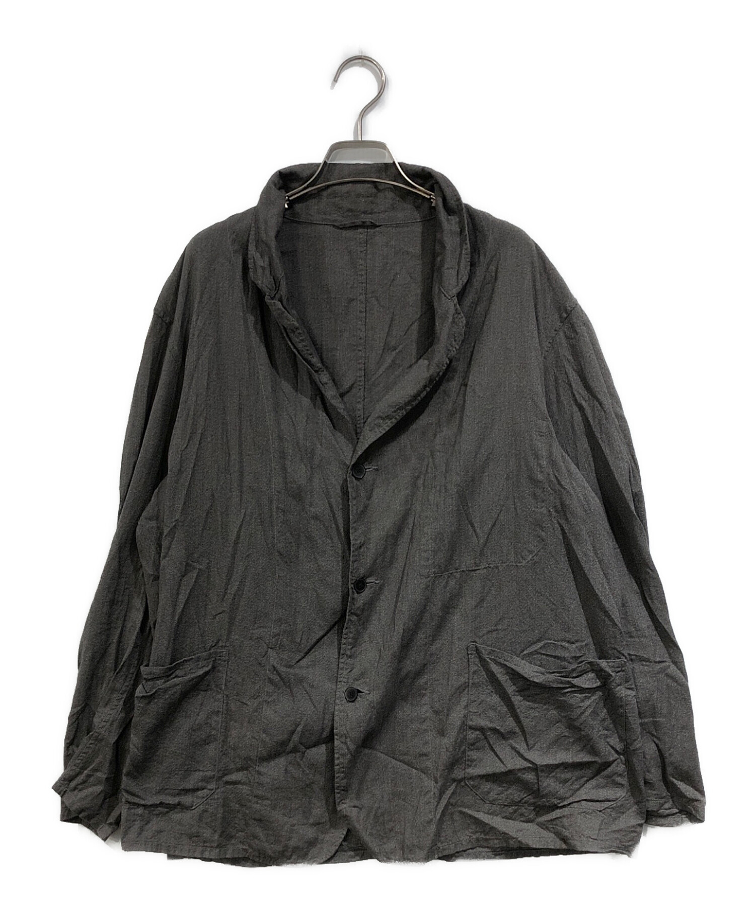 中古・古着通販】COMOLI (コモリ) ヨリ杢 ジャケット グレー サイズ