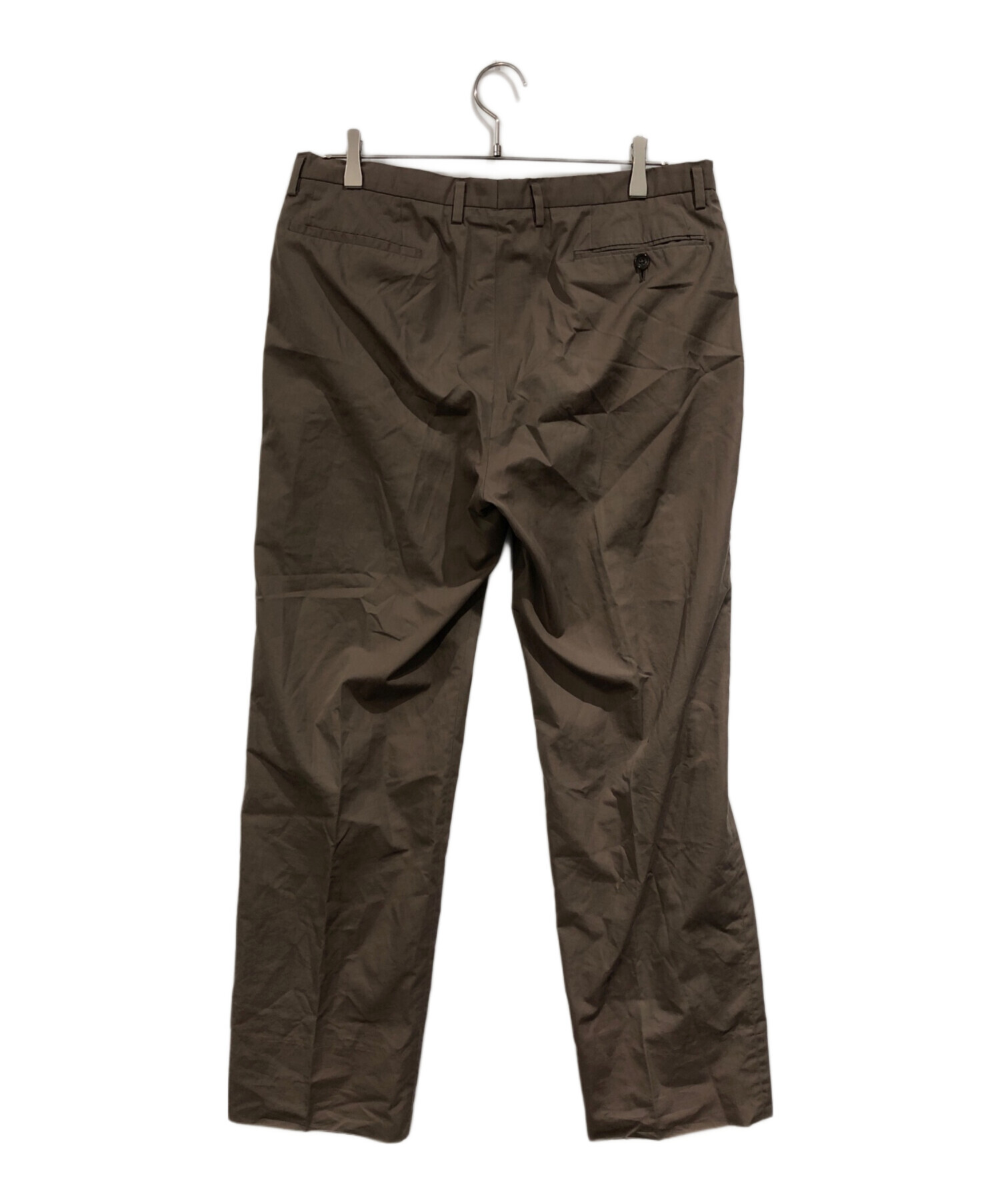 JIL SANDER ジルサンダー コットンパンツ 中古・古着通販】JIL SANDER (ジルサンダー) コットンパンツ ブラウン