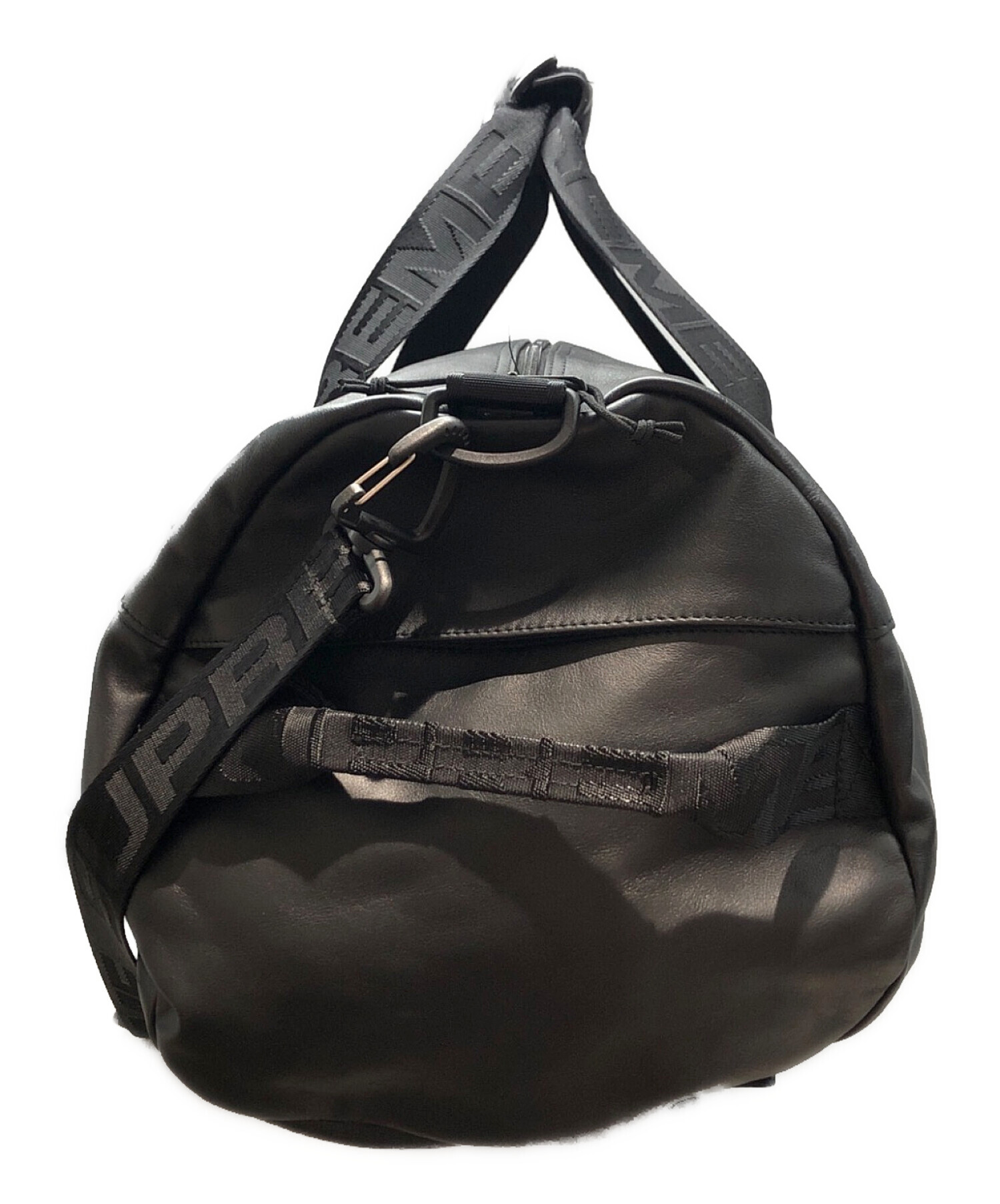 中古・古着通販】SUPREME (シュプリーム) LEATHER DUFFLE BAG ブラック