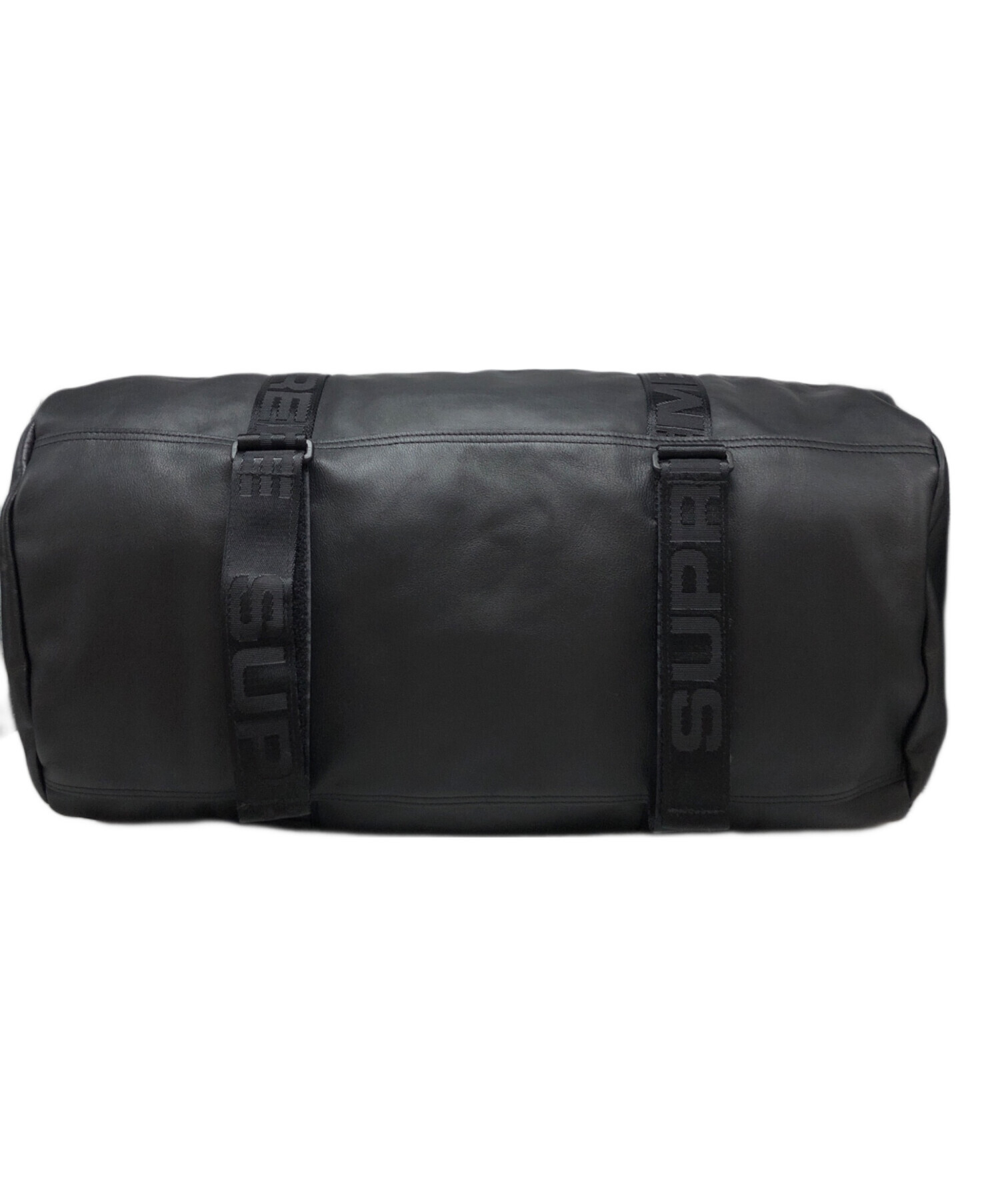 中古・古着通販】SUPREME (シュプリーム) LEATHER DUFFLE BAG ブラック