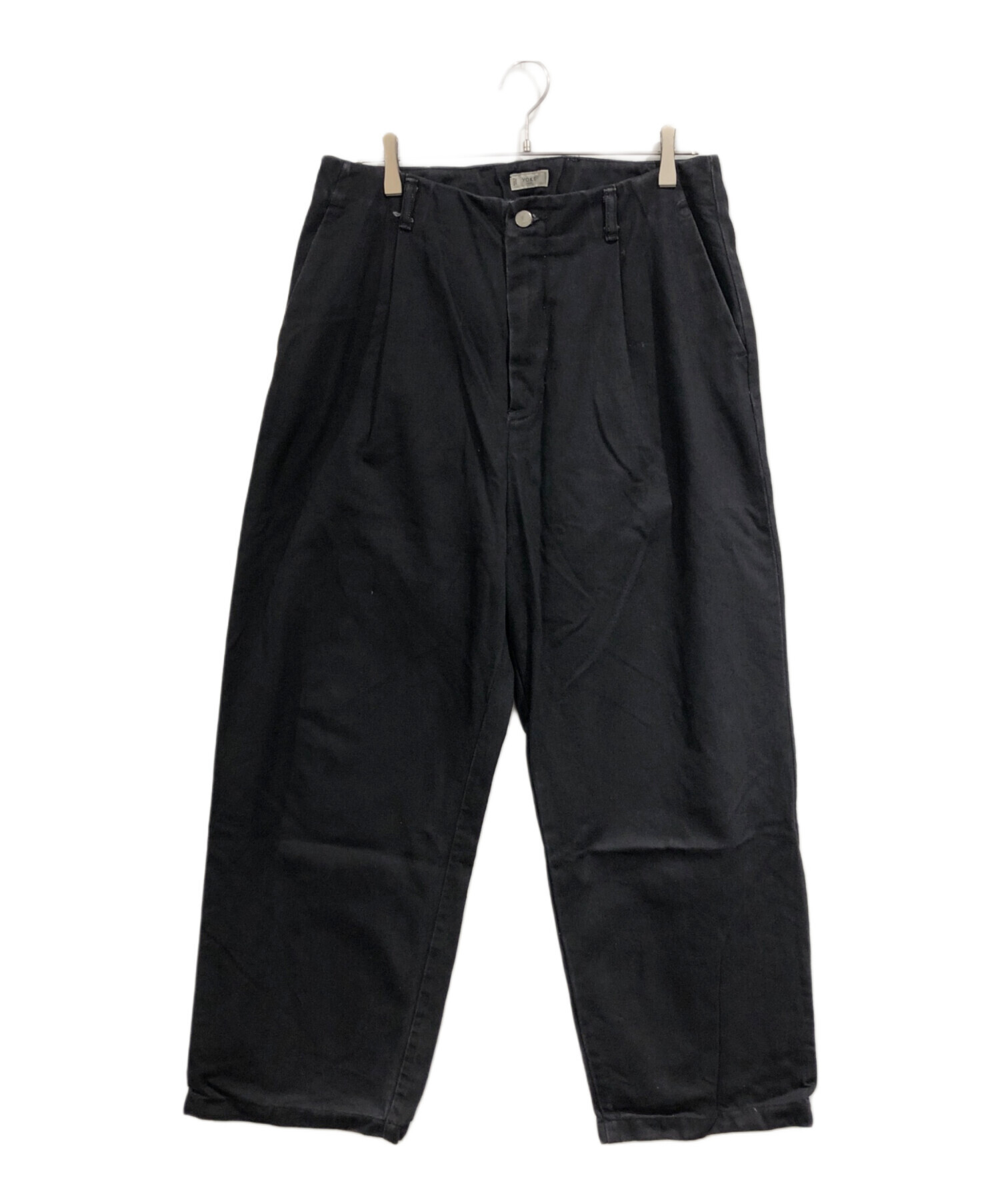 中古・古着通販】YOKE (ヨーク) 1pleated Wide Tapered Trousers