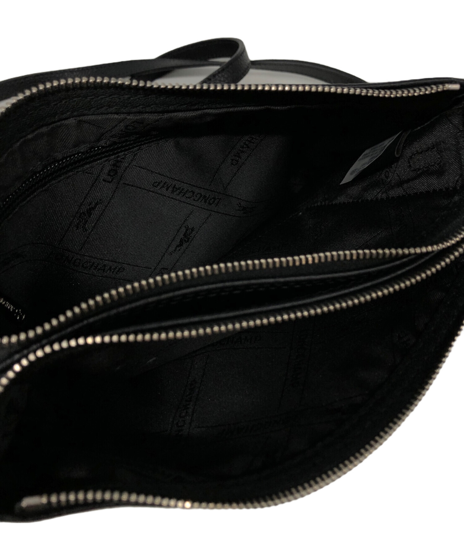 中古・古着通販】LONGCHAMP (ロンシャン) レザーショルダーバッグ