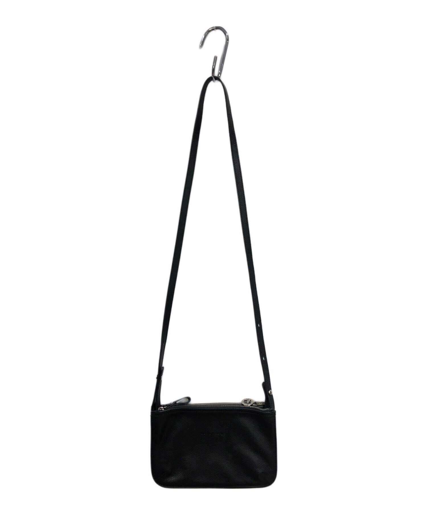 中古・古着通販】LONGCHAMP (ロンシャン) レザーショルダーバッグ