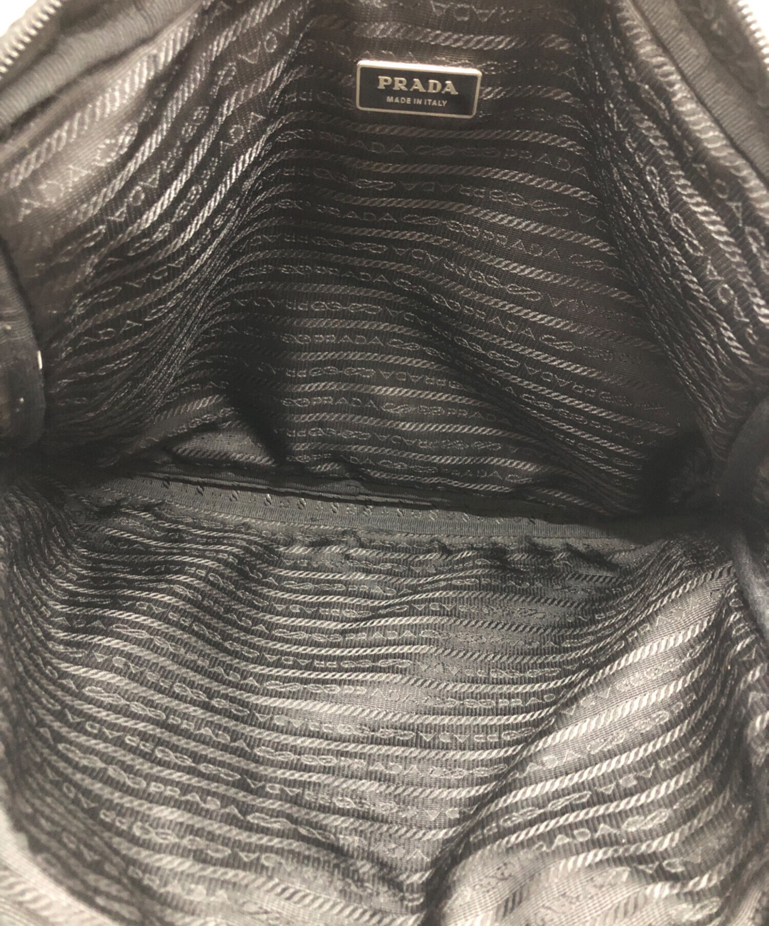 中古・古着通販】PRADA (プラダ) ナイロントラベルポーチ ブラック