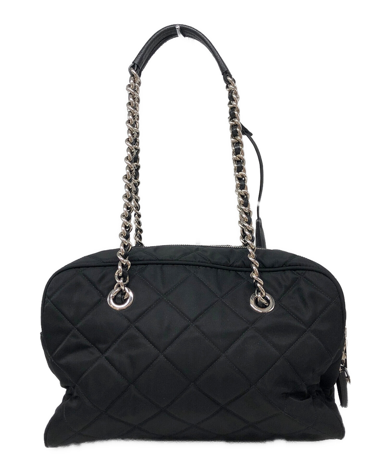 中古・古着通販】PRADA (プラダ) チェーンショルダーバッグ ブラック