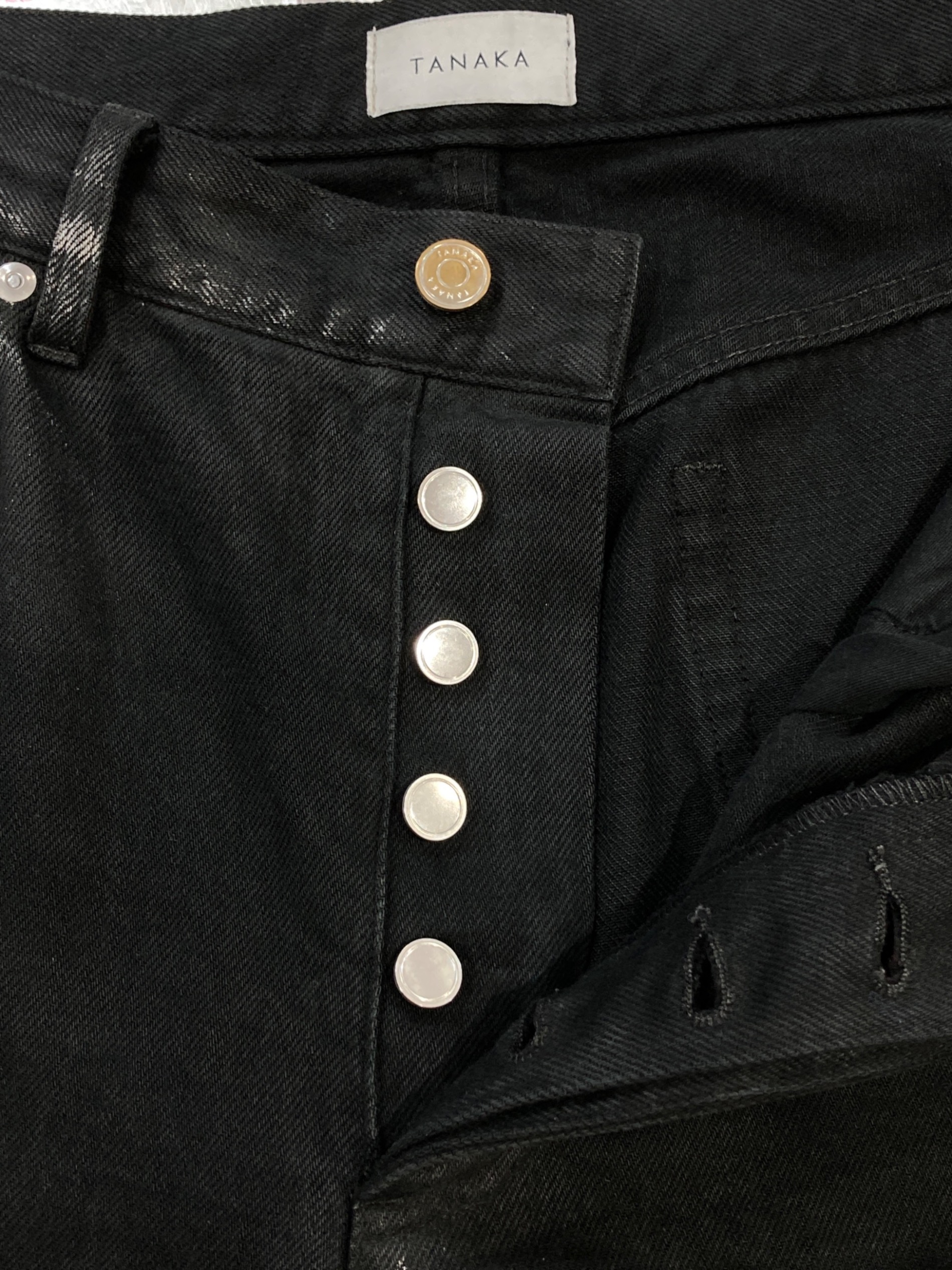 田中担三 中古・古着通販】TANAKA (タナカ) DAD JEAN TROUSERS ブラック サイズ