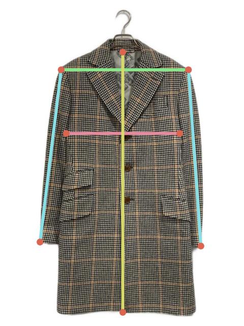 Vivienne Westwood MANチェック柄チェスターコート 中古・古着通販】Vivienne Westwood man (ヴィヴィアン ウェストウッド