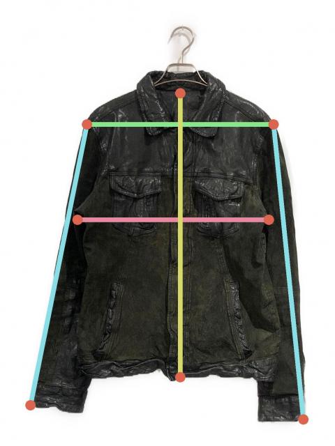 中古・古着通販】LUVA TRAM (ルーバトラム) レザージャケット ブラック 中古・古着通販】LUVA TRAM (ルーバトラム) レザージャケット ブラック