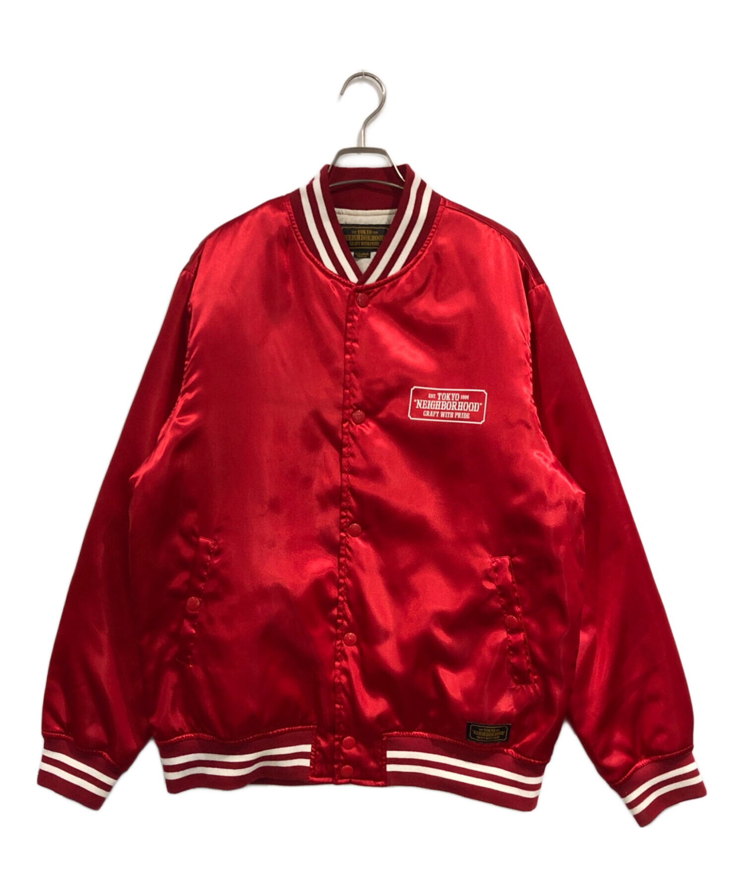 チャレンジャー コーチジャケット ネイバーフッド マシス Wtaps ラッツ 赤 中古・古着通販】NEIGHBORHOOD (ネイバーフッド) スタジャン レッド