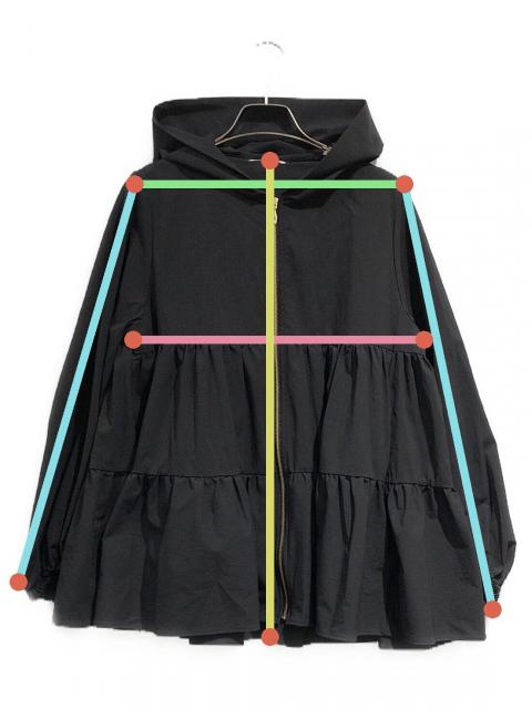 中古・古着通販】yori (ヨリ) 撥水ストレッチパーカー ブラック サイズ