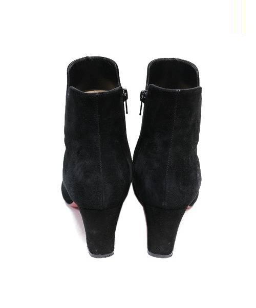 クリスチャン　ルブタン　黒 スエード ブーティ 中古・古着通販】Christian Louboutin (クリスチャンルブタン