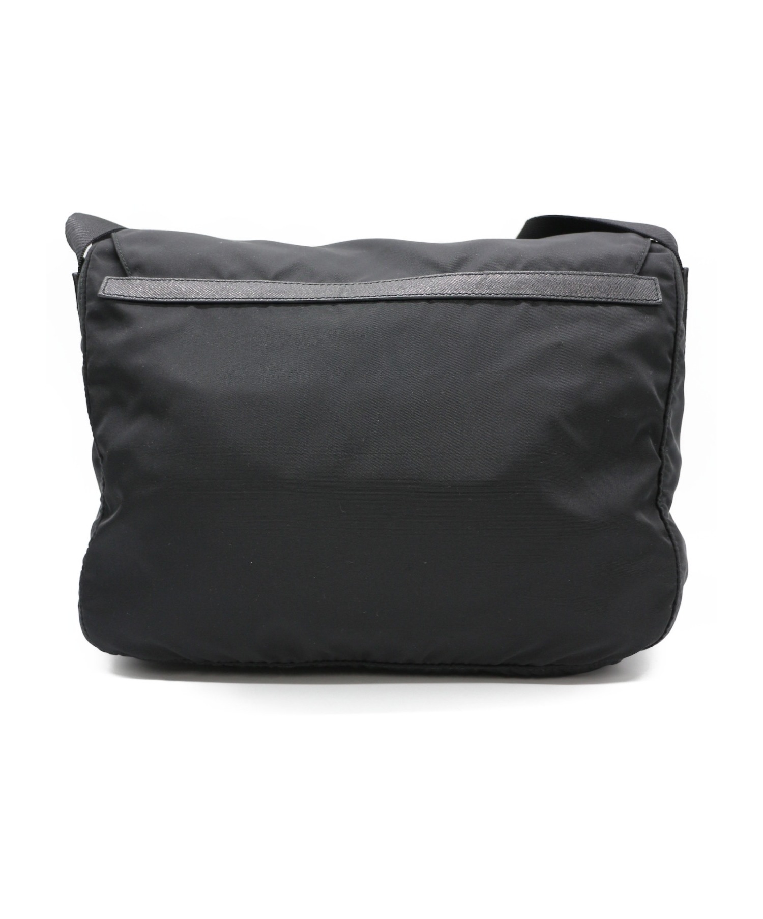 中古・古着通販】PRADA (プラダ) ナイロンショルダーバッグ ブラック