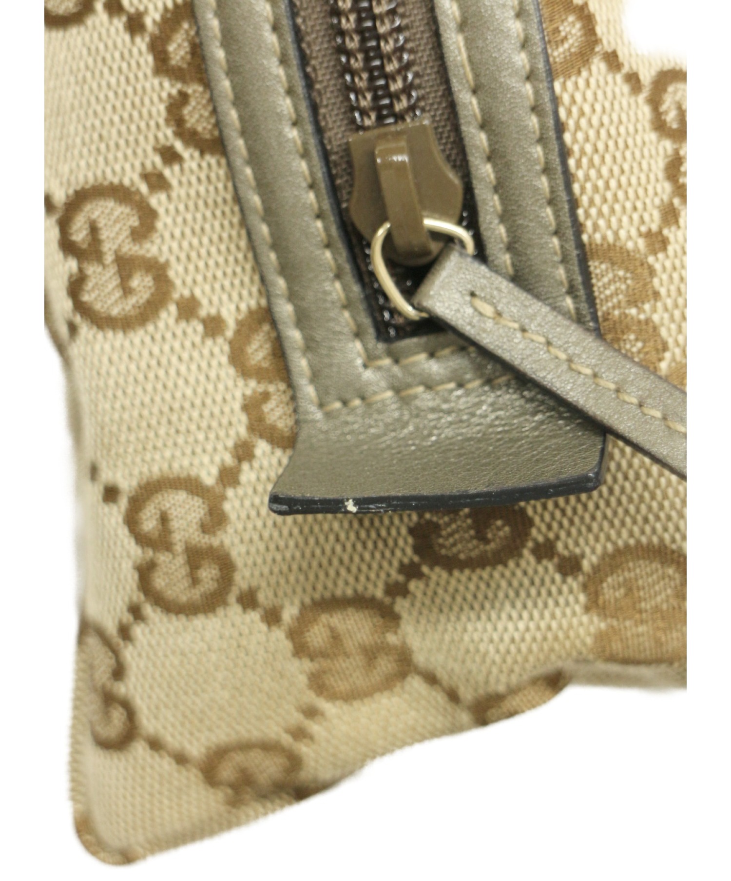 中古・古着通販】GUCCI (グッチ) GGミニハンドバッグ ベージュ 124542