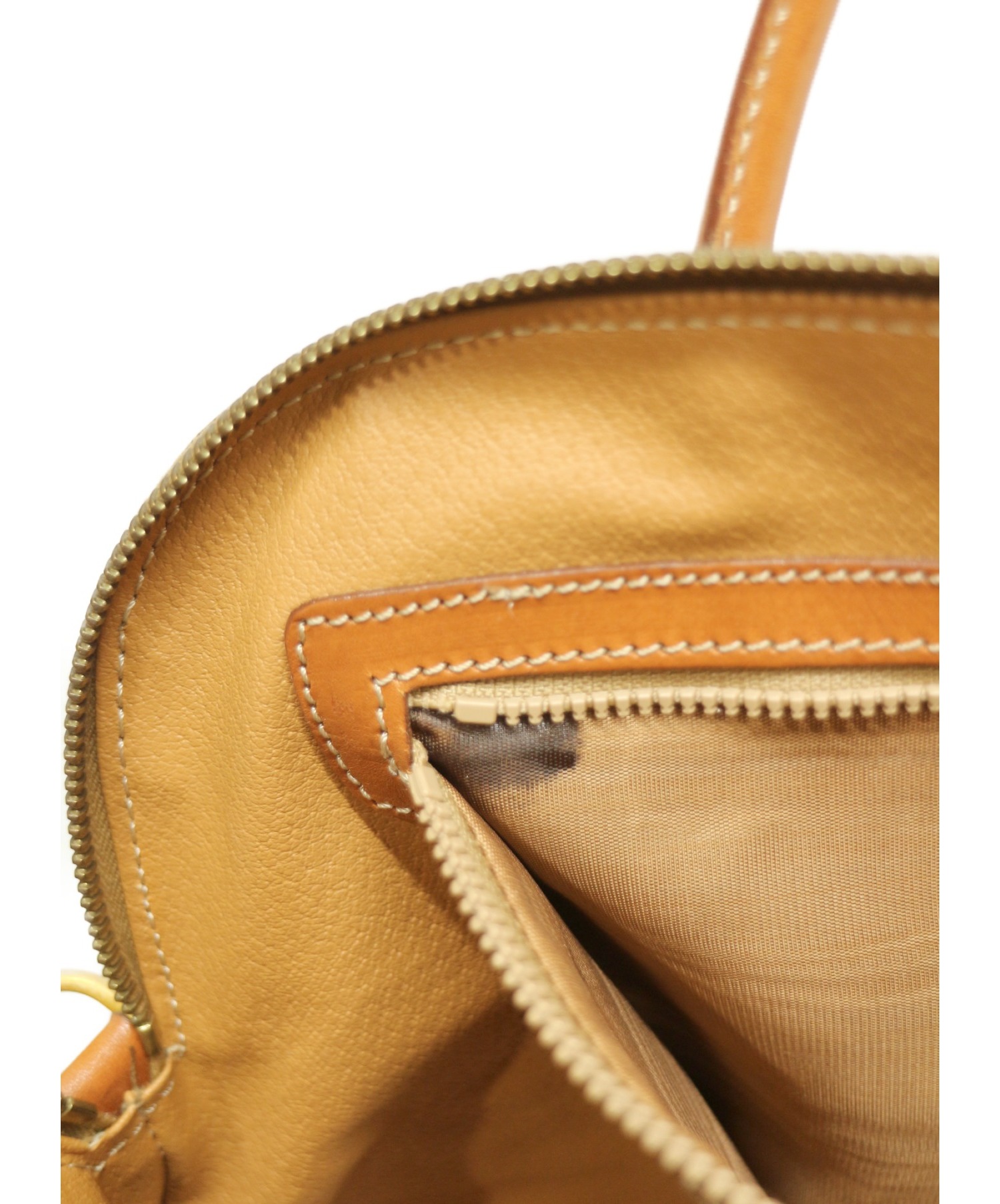 中古・古着通販】CELINE (セリーヌ) マカダム柄ハンドバッグ ブラウン