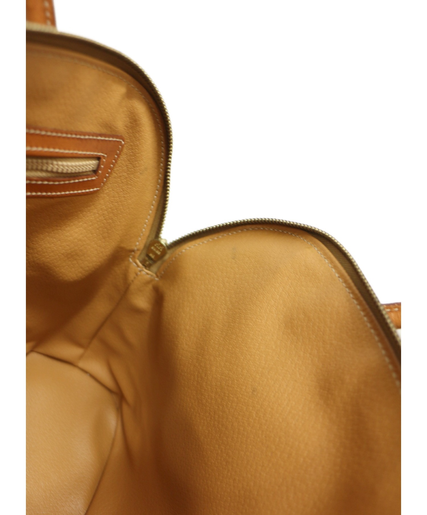 中古・古着通販】CELINE (セリーヌ) マカダム柄ハンドバッグ ブラウン