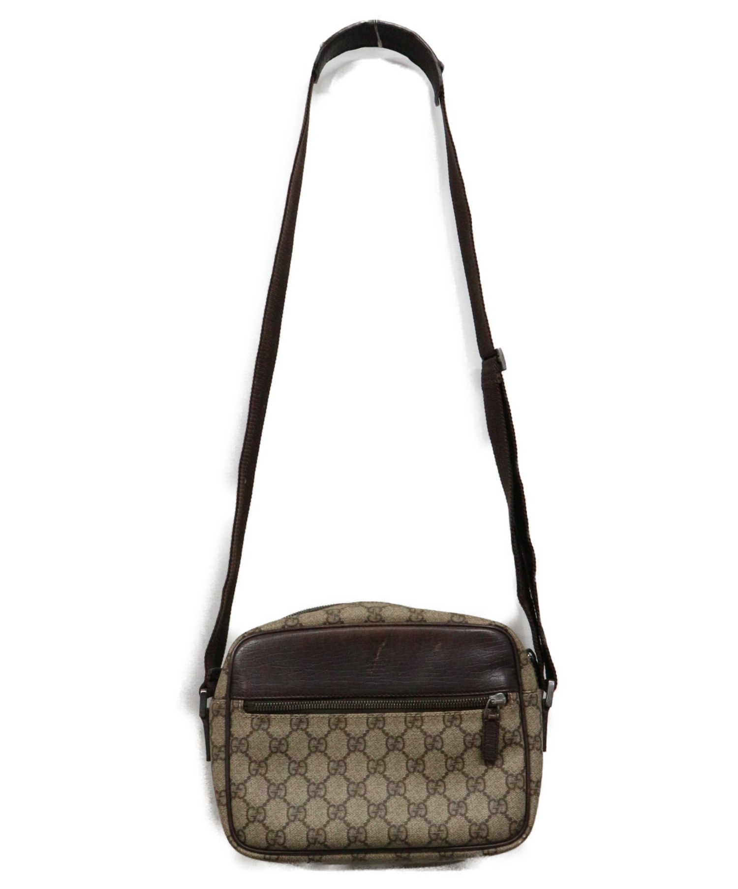 GUCCI グッチ ショルダーバッグ キャンバス × レザー114291