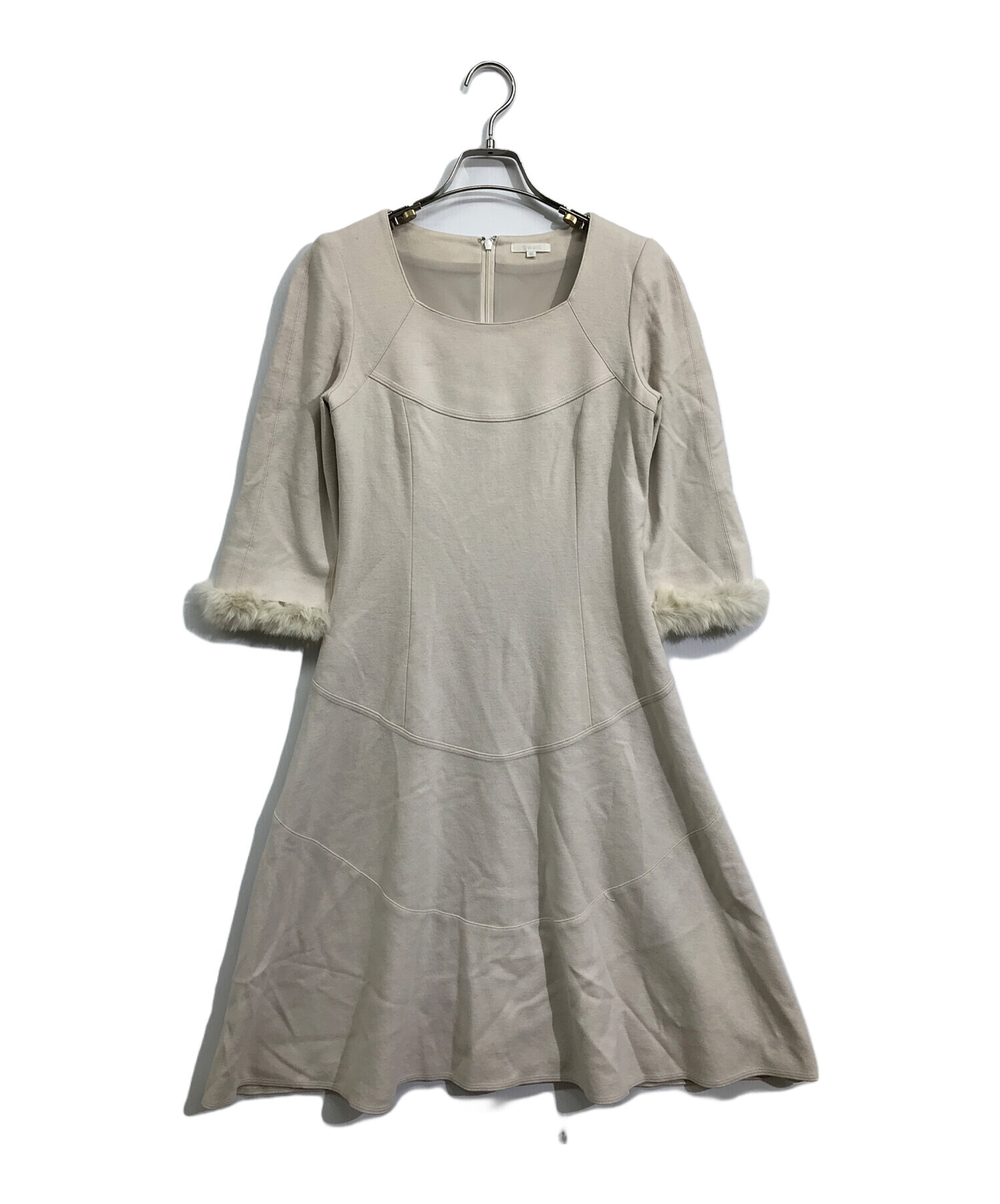 To Be Chic トゥービーシック ウール ワンピース ノースリーブ 40 To Be Chic トゥービーシック ウール ワンピース ノースリーブ 40