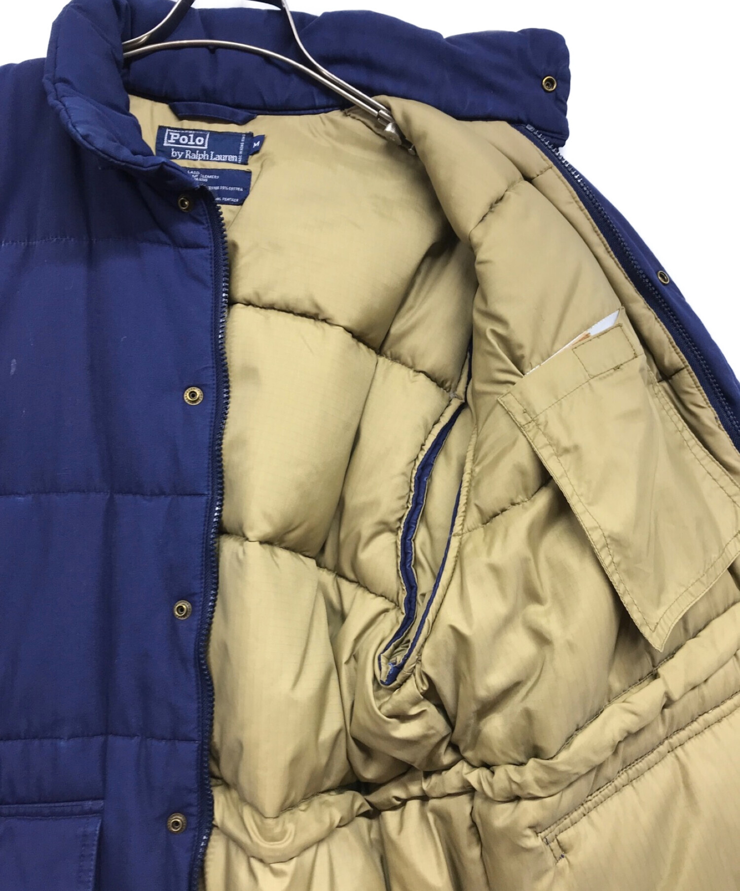 POLO RALPH LAUREN ネイビー ジャケットコート中綿入り。 中古・古着通販】POLO RALPH LAUREN (ポロ・ラルフローレン) スナップ