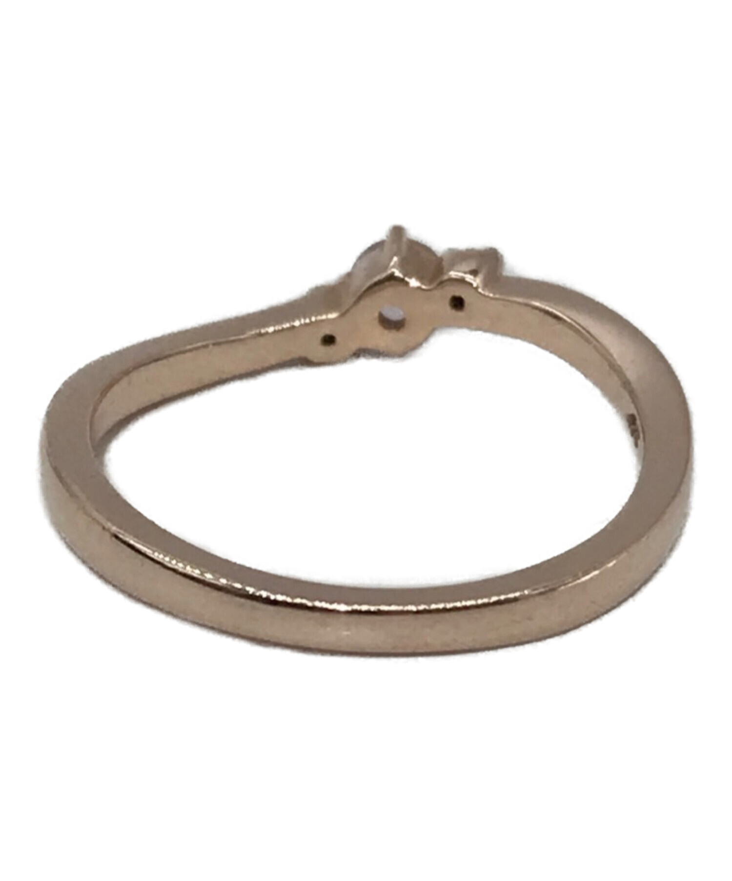 4℃ K10 シルバーリング 菜の花】4℃ K10エターナルシルバーリング石付き