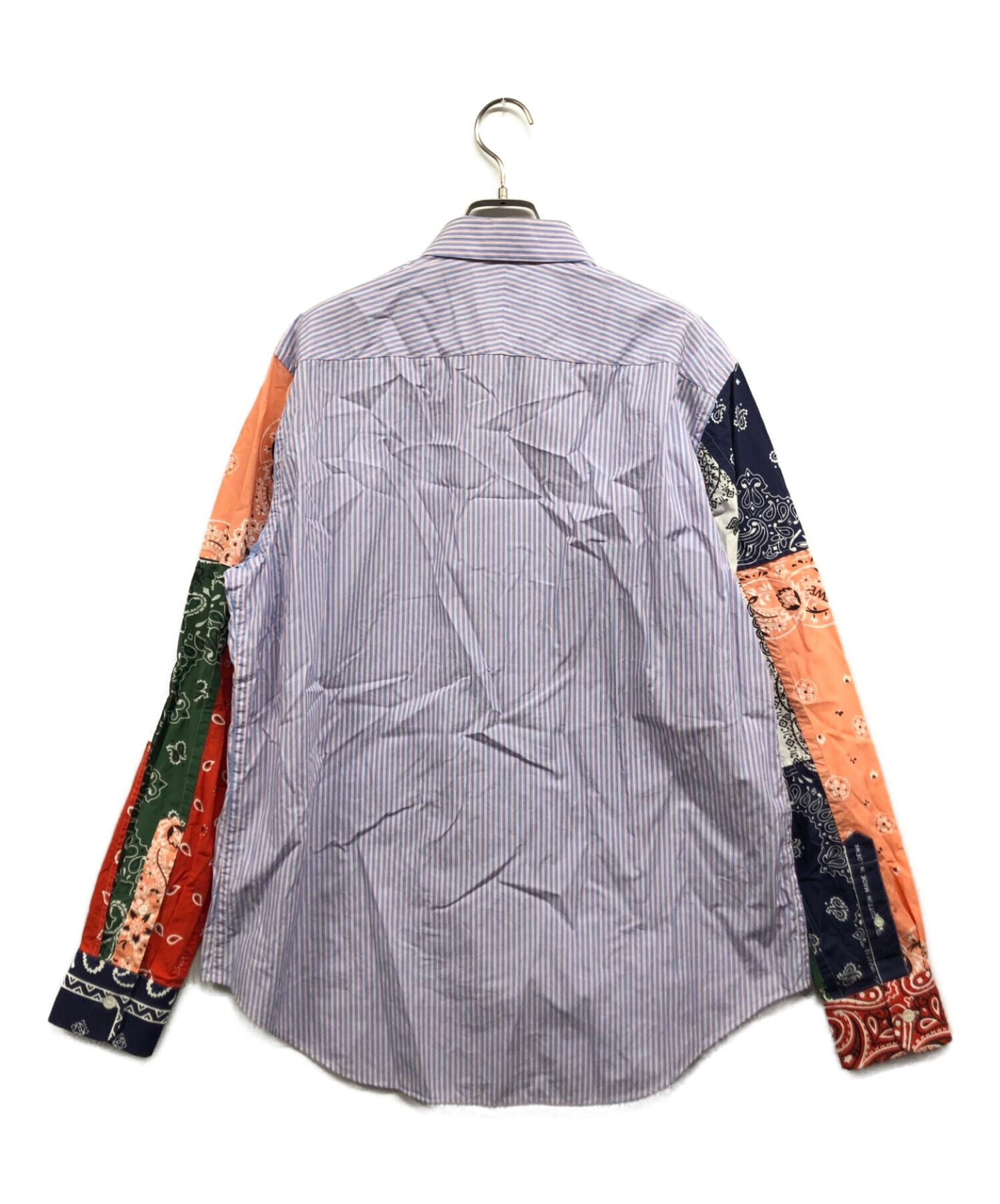 中古・古着通販】LOEWE (ロエベ) バンダナスリーブストライプシャツ