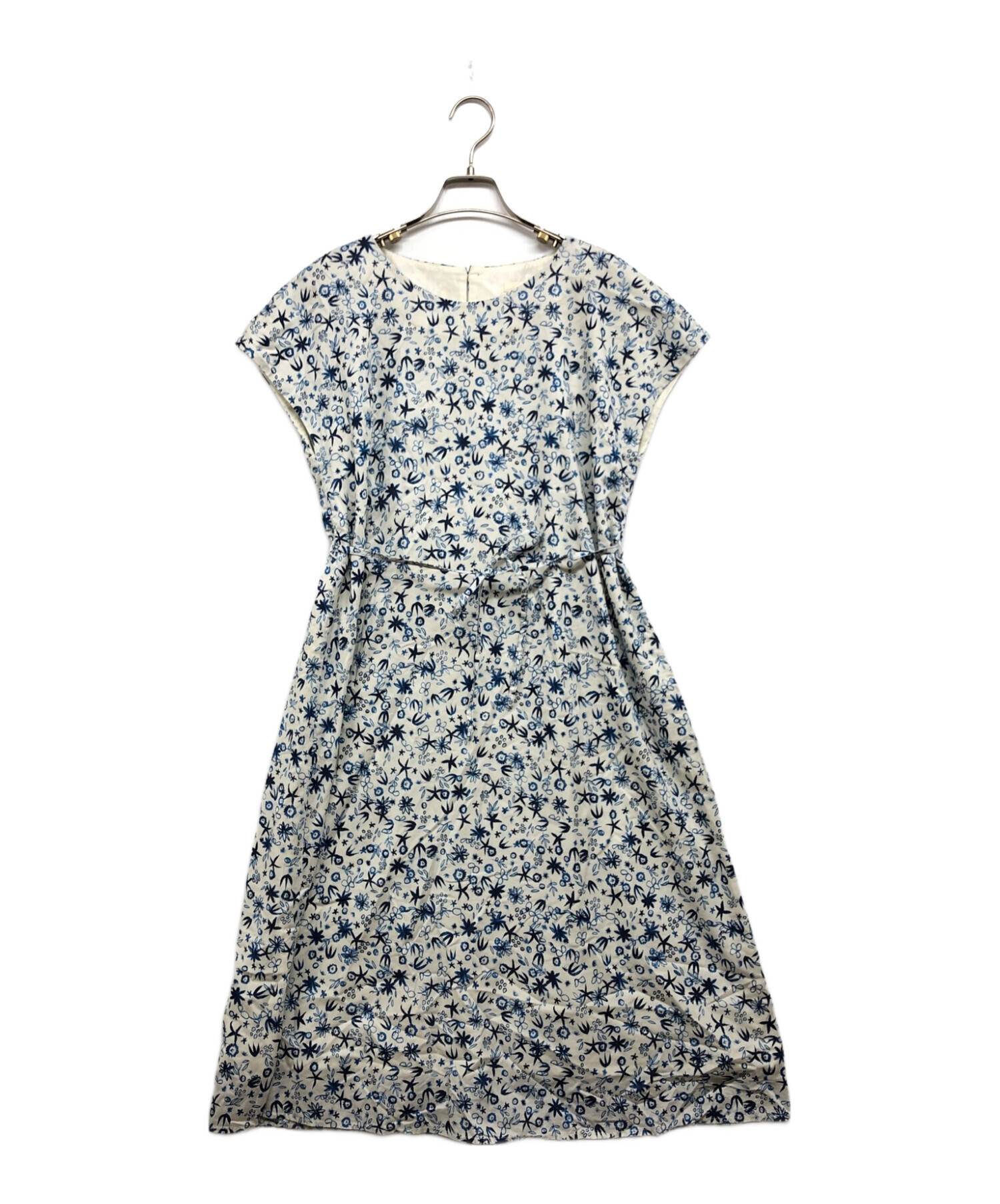 パラスパレス Pal'las Palace ノースリーブワンピース 花柄 2 中古・古着通販】PAL'LAS PALACE (パラスパレス) ノースリーブ