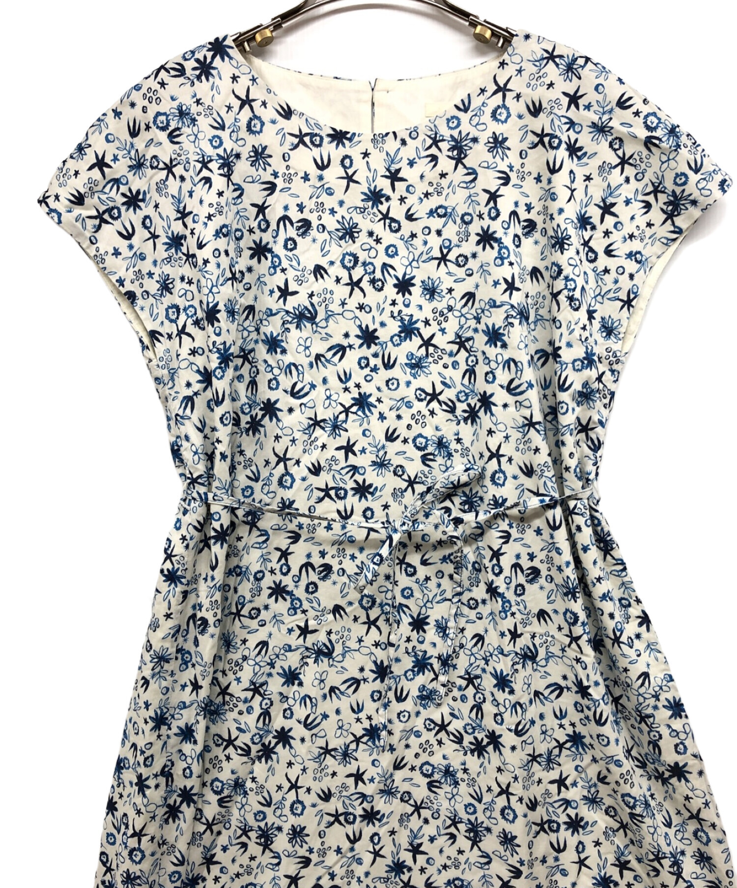 パラスパレス Pal'las Palace ノースリーブワンピース 花柄 2 中古・古着通販】PAL'LAS PALACE (パラスパレス) ノースリーブ