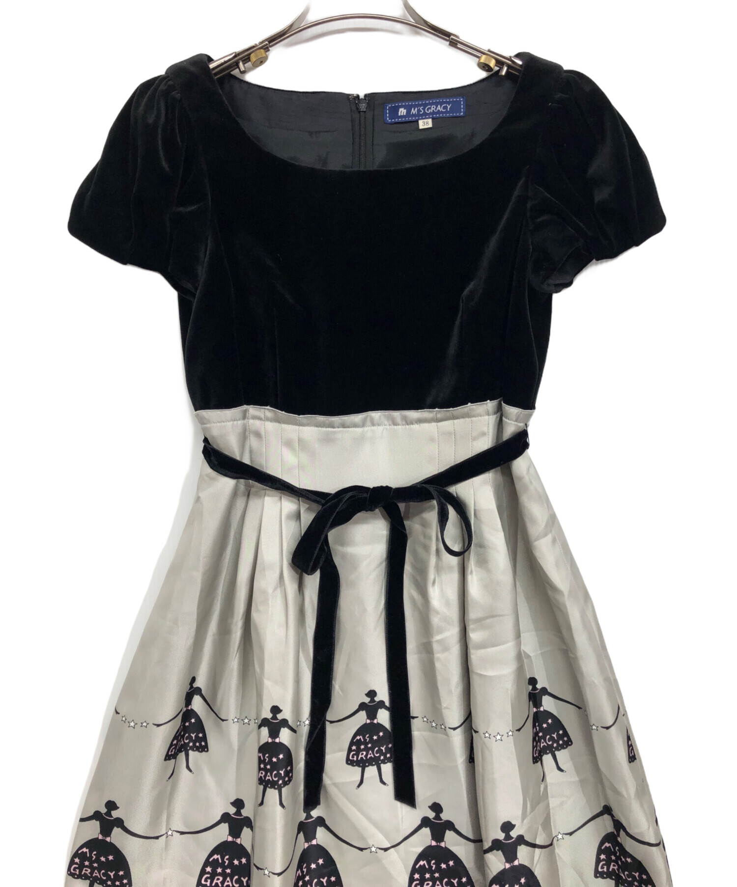 中古・古着通販】M'S GRACY (エムズグレイシー) ドッキングワンピース