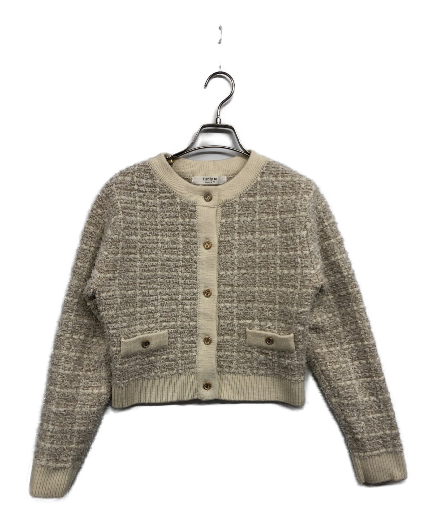 Her lip to／Mercer Tweed Cardigan／ハーリップトゥ